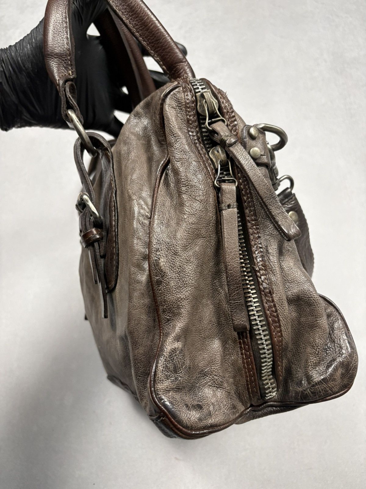 A.S.98 A.S.98 AirStep Archive Brown Leather Satchel Shoulder Bag Size ONE SIZE - 8 Thumbnail