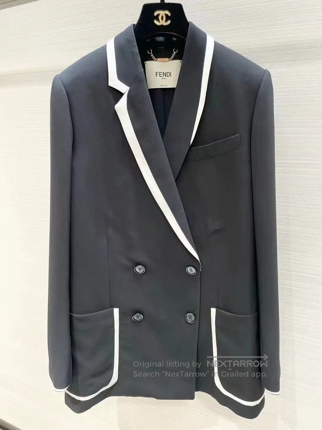 Fendi Fendi Black White Blazer Size40. Size US XXS / EU 40 - 4 Thumbnail