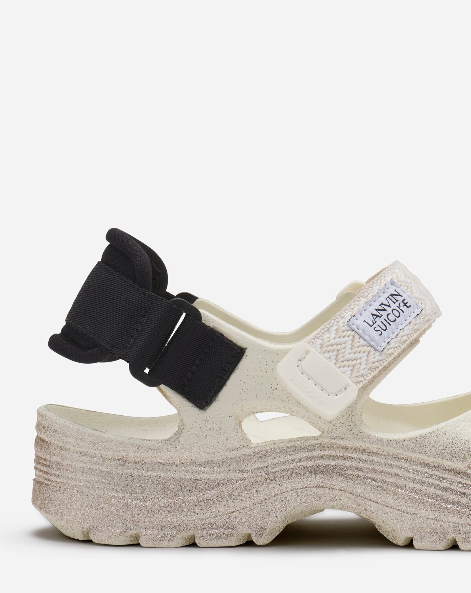Lanvin × Suicoke o1w1db10825 Glittery Rubber Wake Sandals in White Size US 9 / EU 42 - 3 Thumbnail
