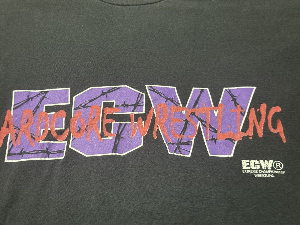 WWF Vintage 90s ECW Wrestling T-Shirt Size US L / EU 52-54 / 3 - 4 Thumbnail