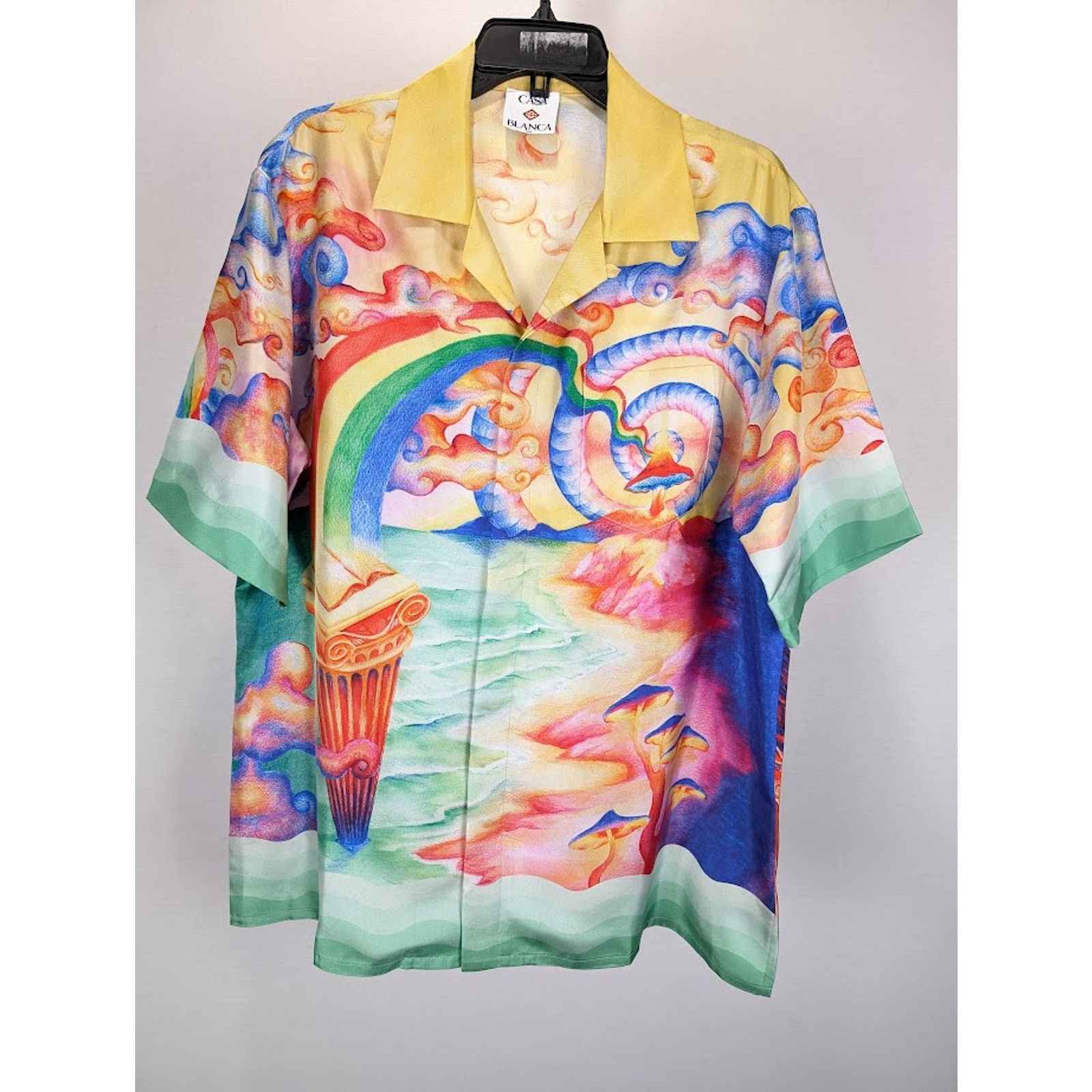 Casablanca o1rshd1 DUP /Silk Twill Short Sleeve Collar Shirt Multicolor Size US S / EU 44-46 / 1 - 1 Thumbnail