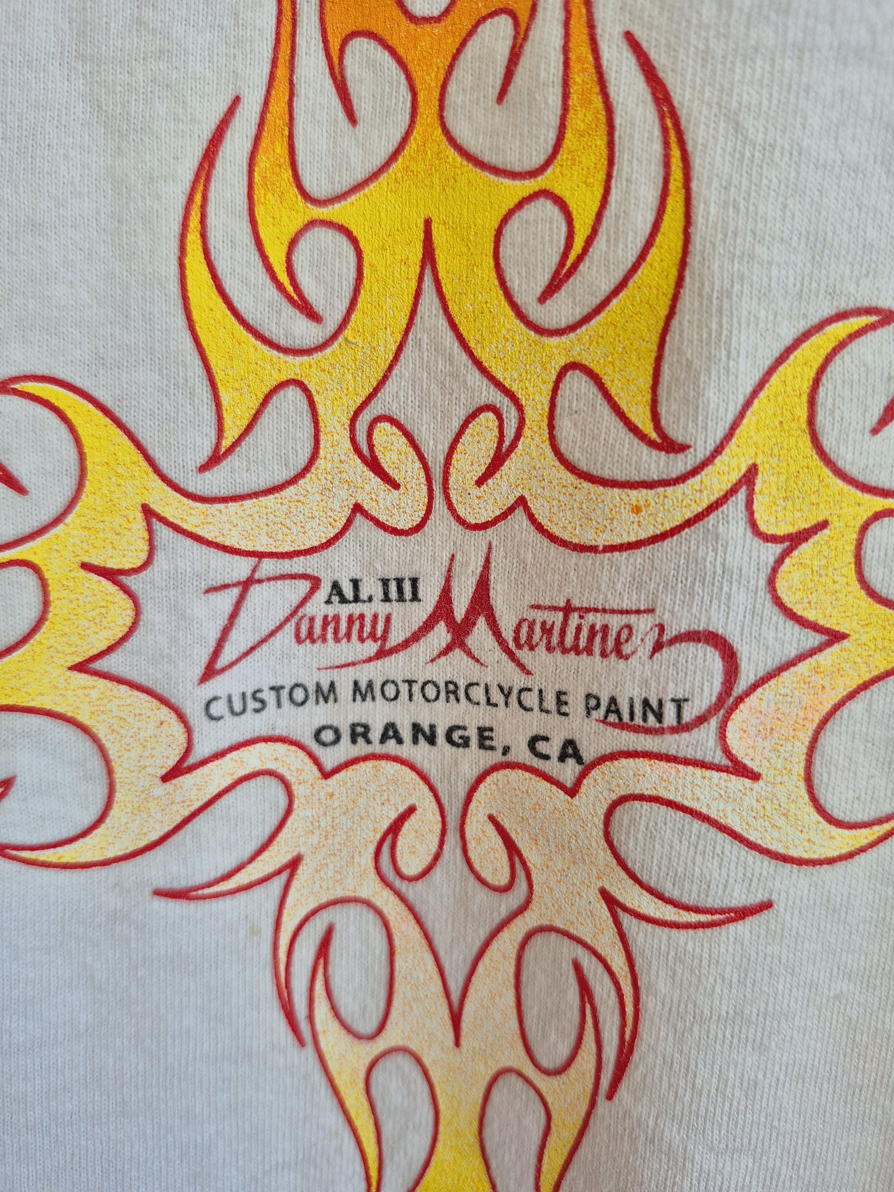 Vintage 🔥 Danny Martinez Custom Motorcycle Promo Tee Size US XXL / EU 58 / 5 - 3 Thumbnail