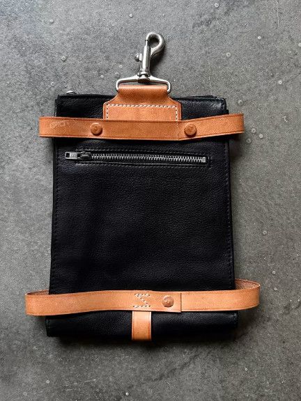 Masaki Matsushima Masaki Matsushima 90s Architectural Series Leather Waist Bag Size ONE SIZE - 2 Thumbnail