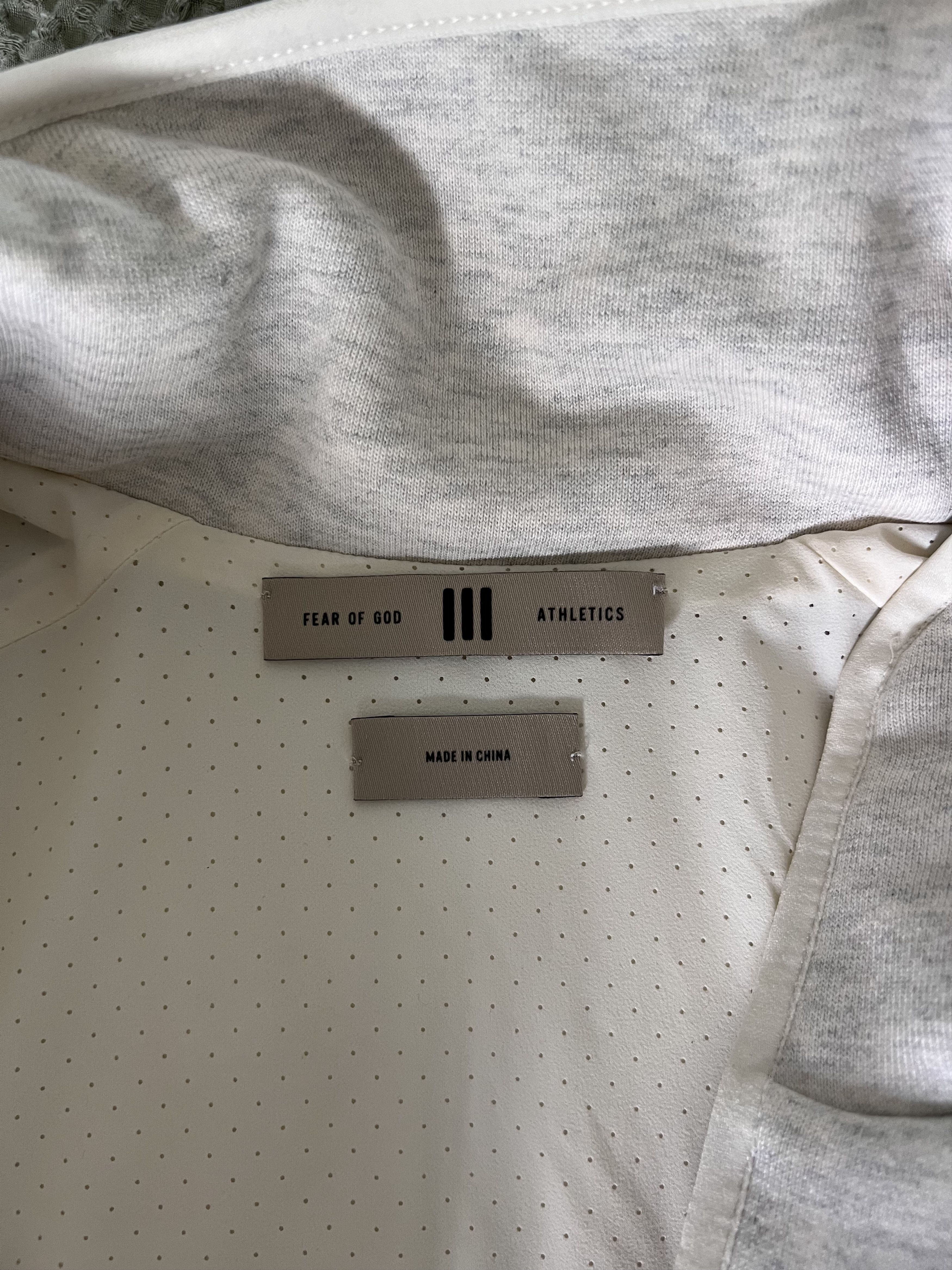 Adidas × Fear of God Adidas Fear of God Athletics Fleece Track Jacket in Oatmeal Size US L / EU 52-54 / 3 - 8 Thumbnail