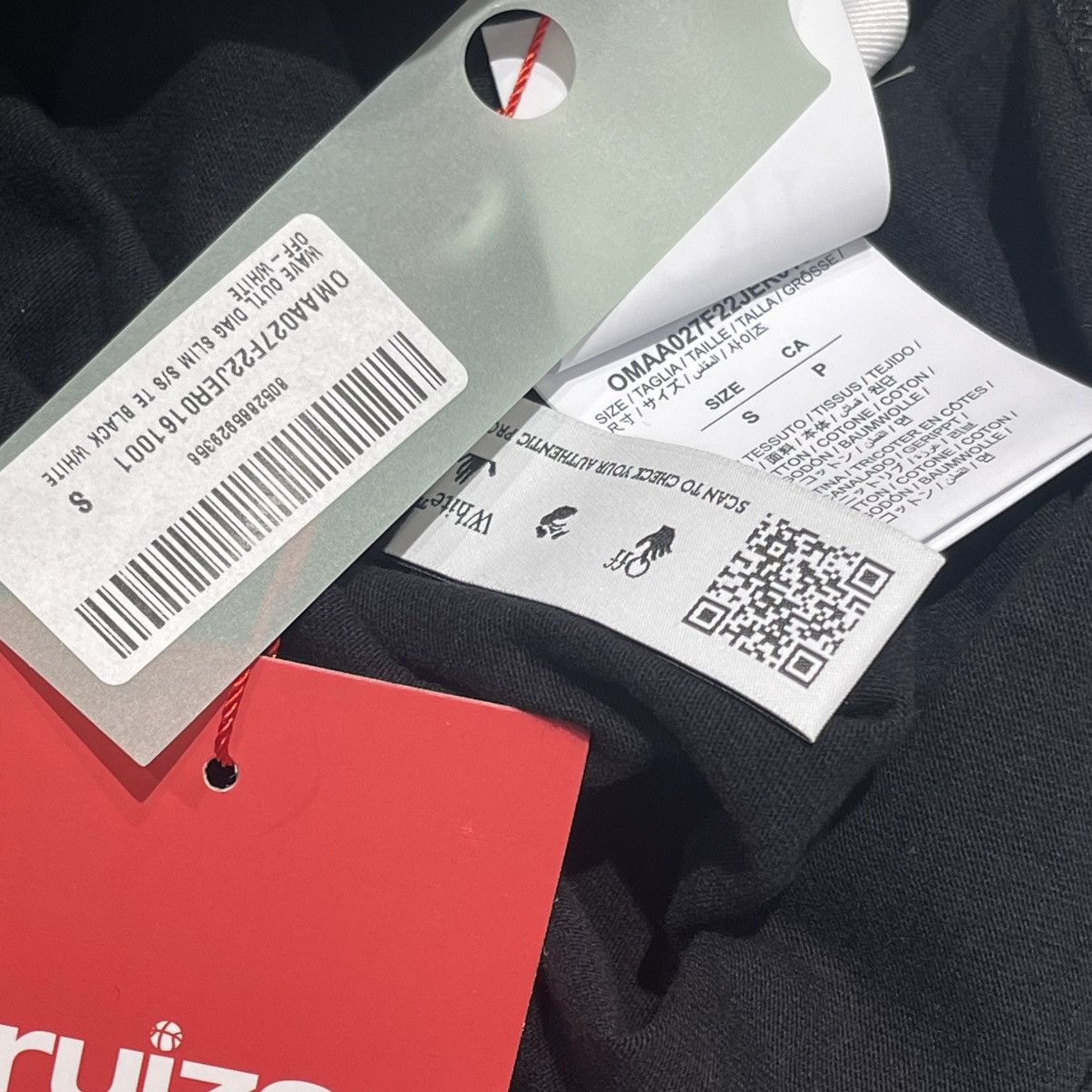 Off-White Off-White Wave Outline Diagonal T-Shirt Size US S / EU 44-46 / 1 - 8 Thumbnail