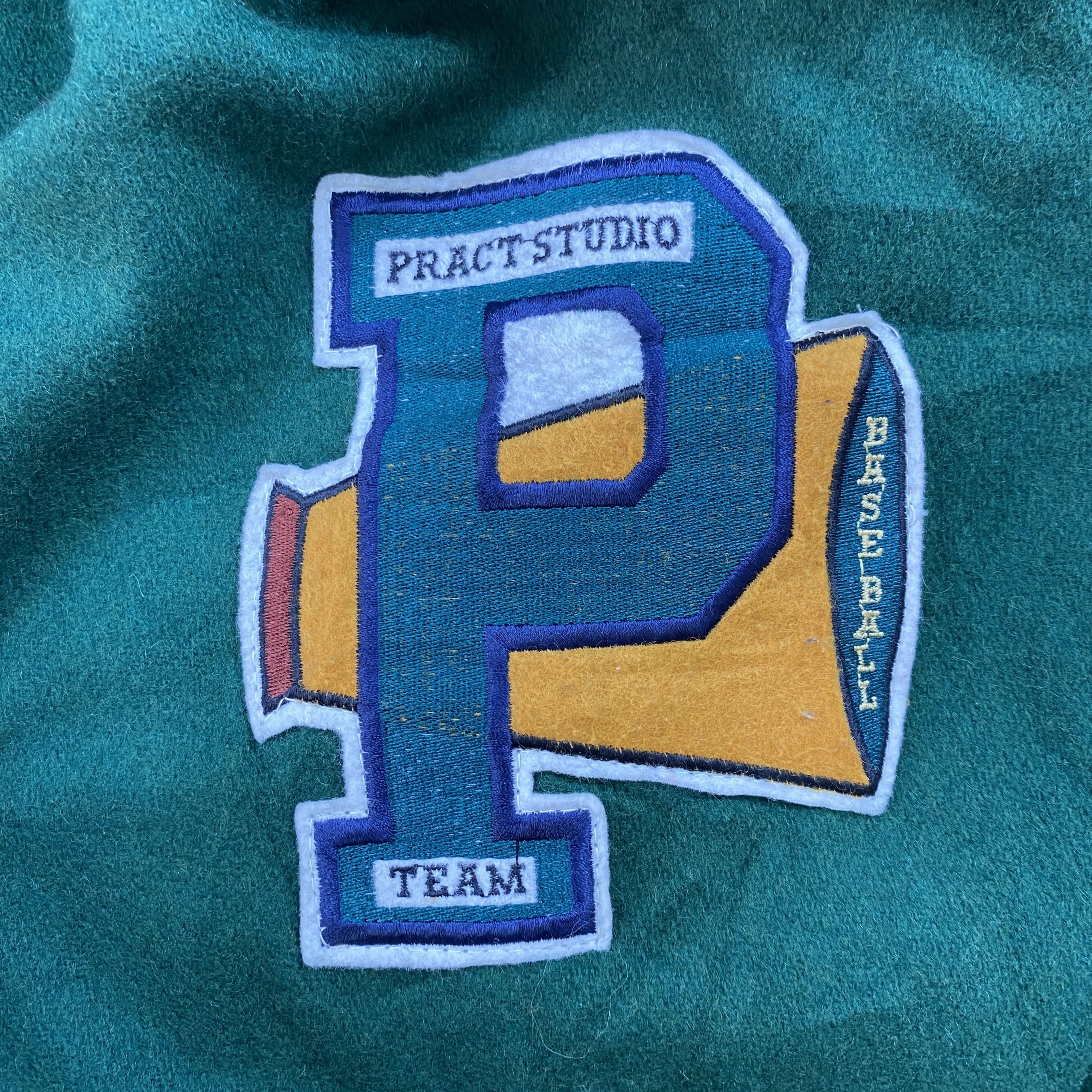 Japanese Brand VINTAGE 90s Pract Studio Wool Varsity Jacket-J553 Size US L / EU 52-54 / 3 - 18 Thumbnail