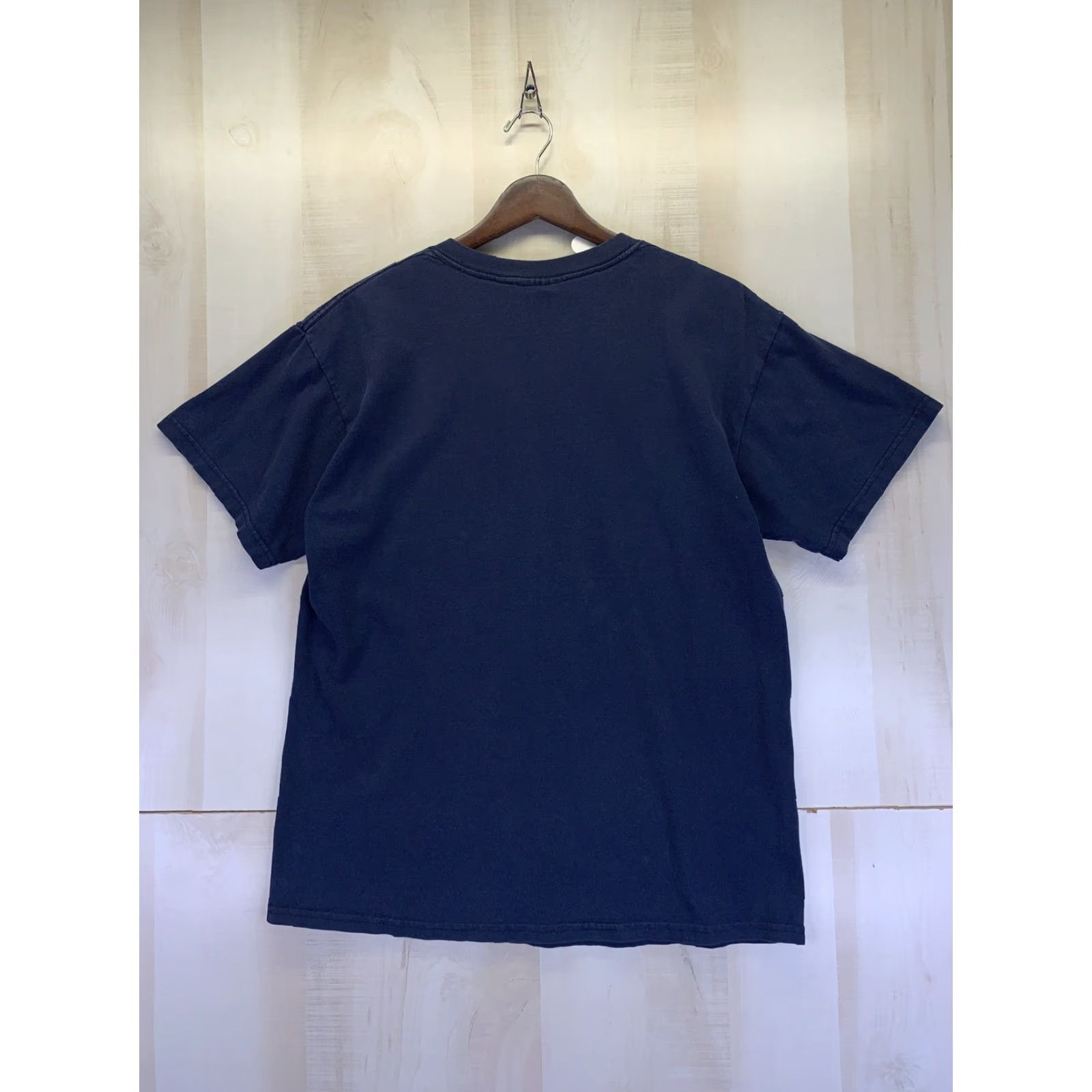 Vintage VINTAGE Steve & Barry’s Made In Michigan Mens Blue Distressed Graphic Shirt M Mens Short Sleeve Crew Neck Cotton Size US M / EU 48-50 / 2 - 7 Thumbnail