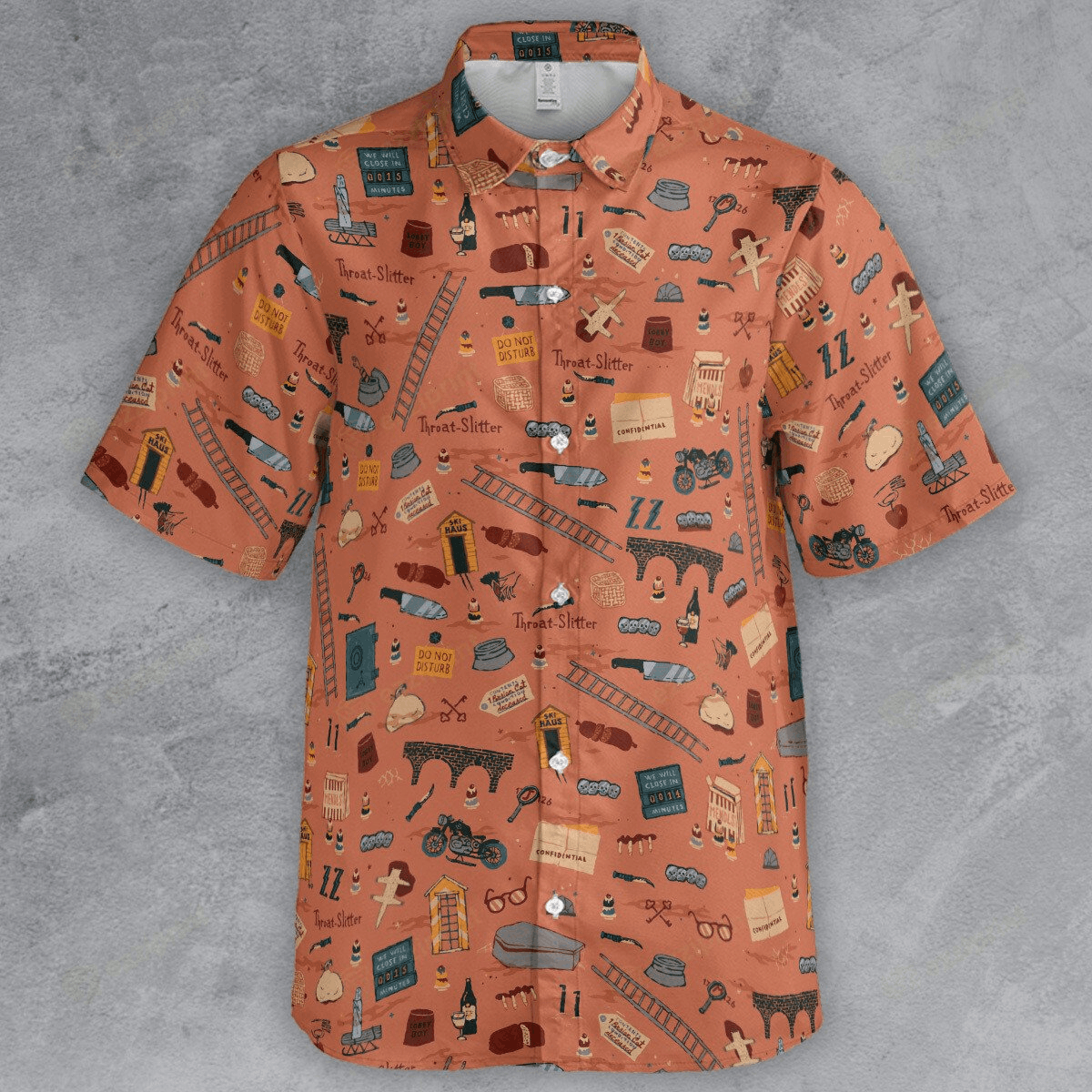 Designer × The Unbranded Brand Grand Budapest Hotel Pattern Button Down Shirt Size US M / EU 48-50 / 2 - 2 Thumbnail