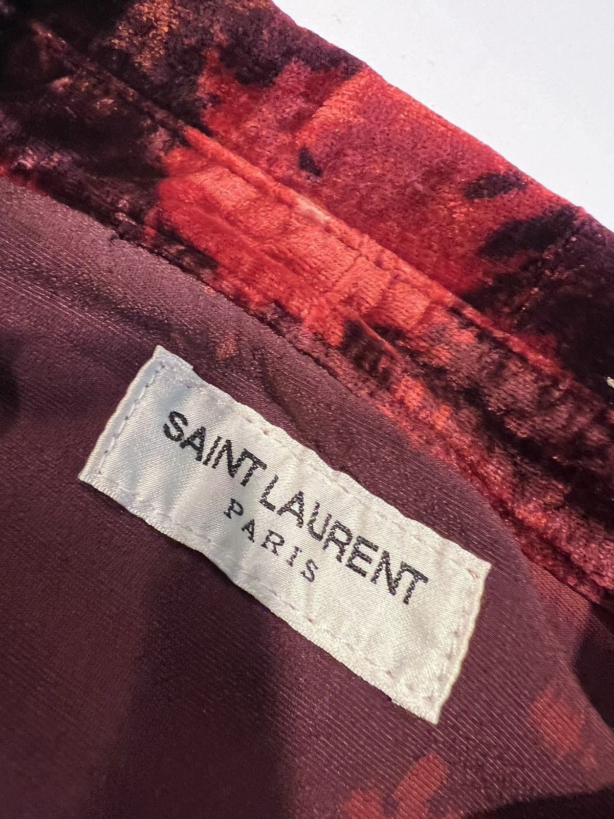 Saint Laurent Paris Saint Laurent men’s Devore velvet shirt. XL. $1350 Size US XL / EU 56 / 4 - 4 Thumbnail