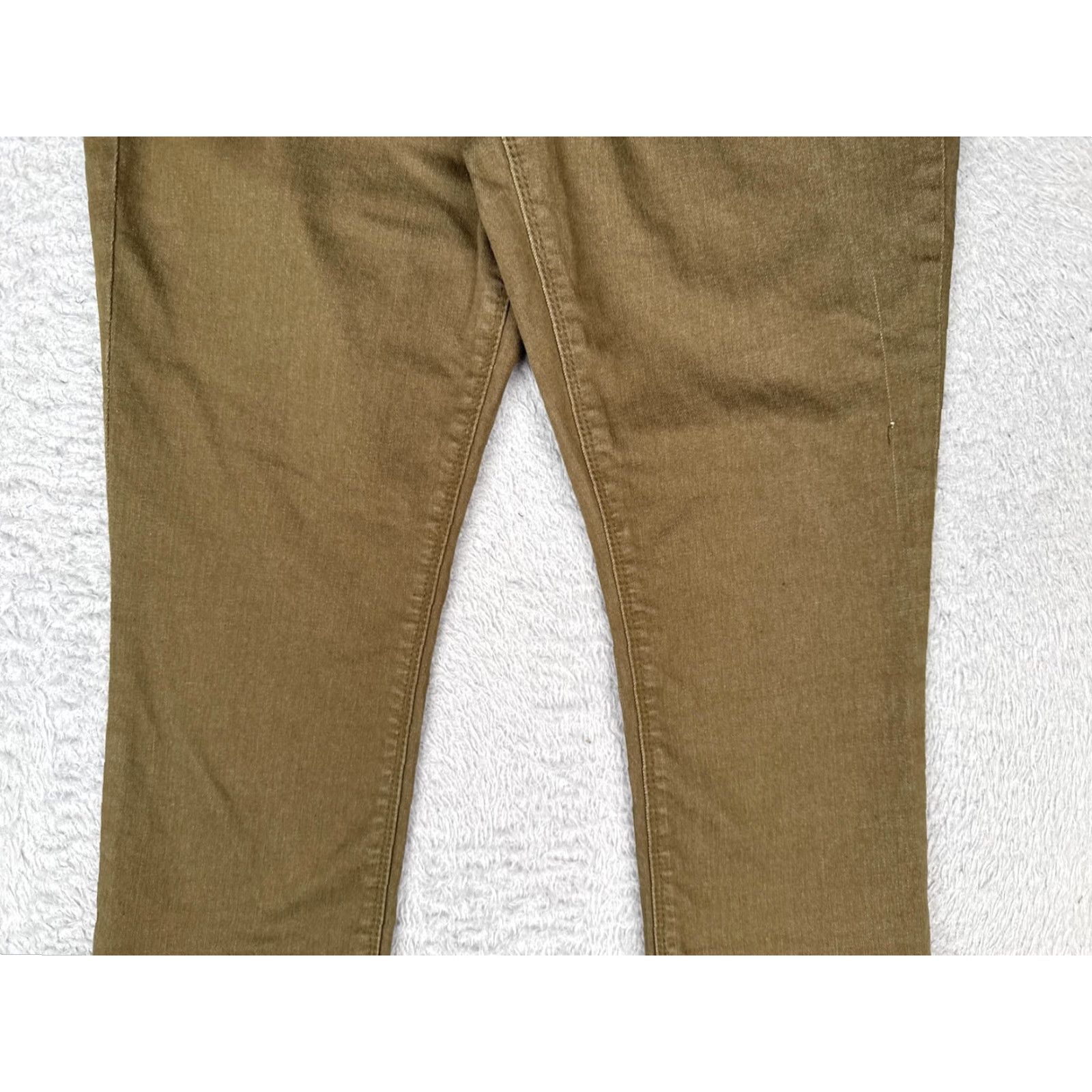 Vintage Laurie Felt Pants Womens XS Capri Brown Silky Stretch Technology Pockets Zip Button Straight Leg 21in Inseam Casual City Vintage No N/A Size 26" / US 2 / IT 38 - 3 Thumbnail