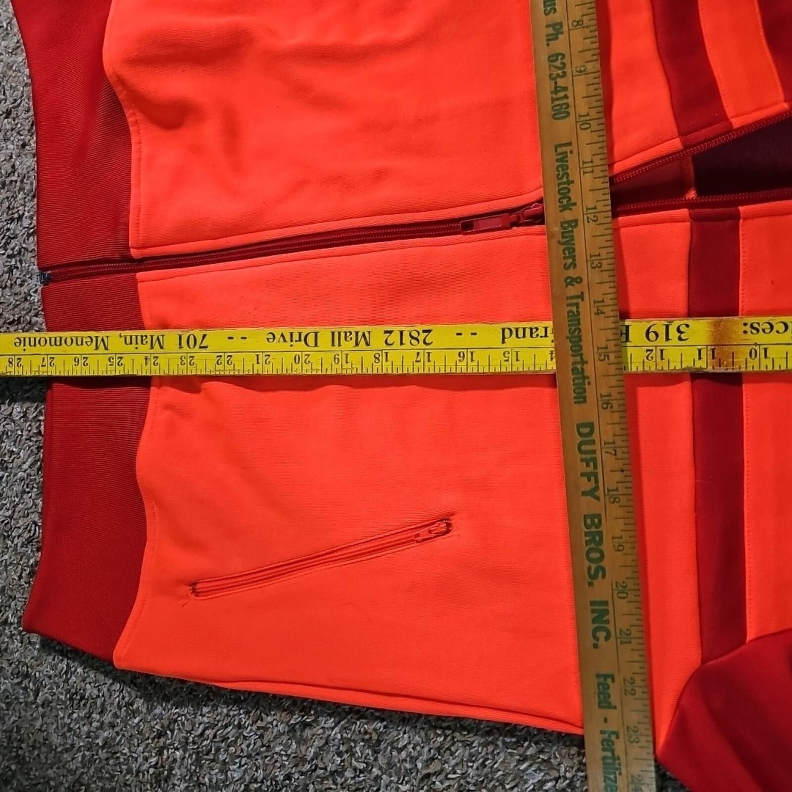 Adidas Adidas Red Orange Fullzip Trackwear Size US M / EU 48-50 / 2 - 5 Thumbnail