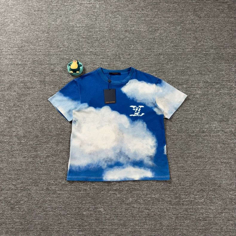 Louis Vuitton Louis Vuitton Blue Sky and White Cloud Short Sleeve 2503-Ne Size US M / EU 48-50 / 2 - 1 Thumbnail