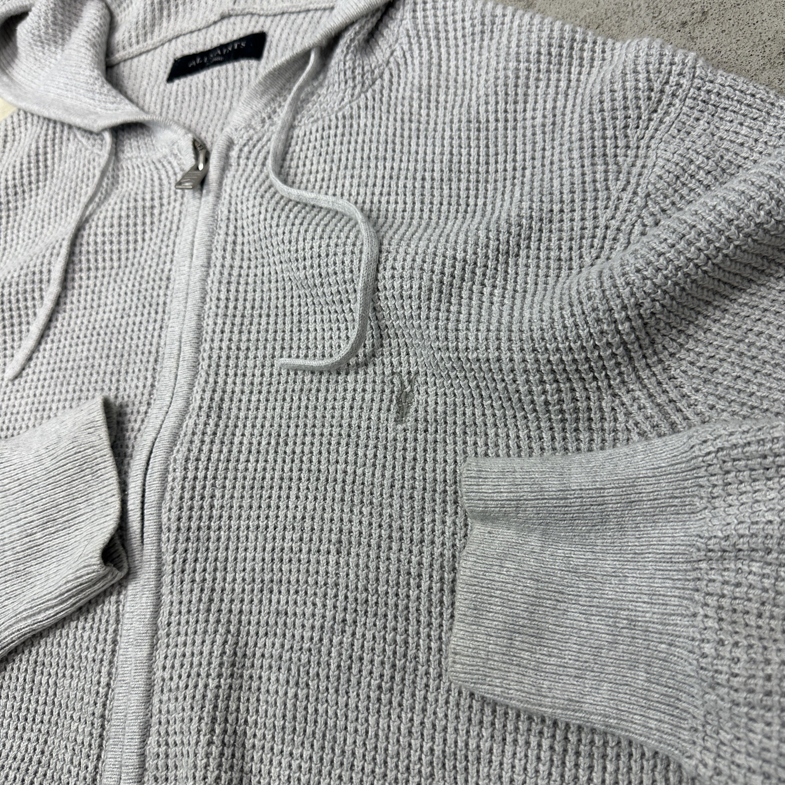 Allsaints Vintage Streetwear Allsaints Waffle Zip Hoodie Y2K Size US L / EU 52-54 / 3 - 3 Thumbnail