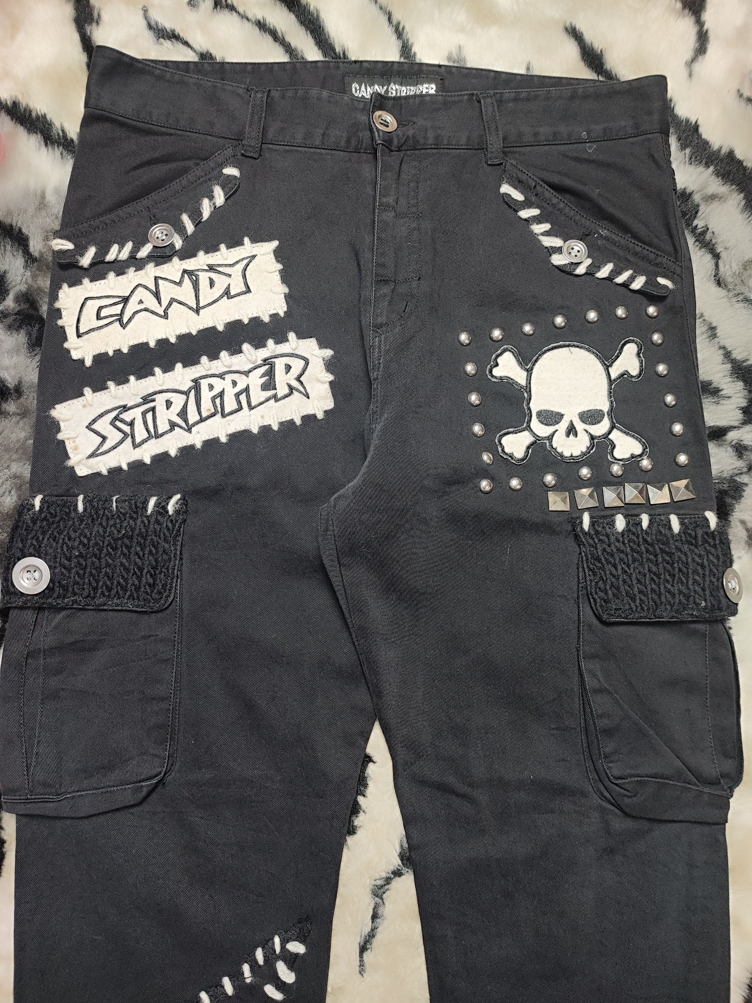 Vivienne Westwood Candy Stripper Bondage ERD Grunge Chrome Distressed Size US 31 - 3 Thumbnail
