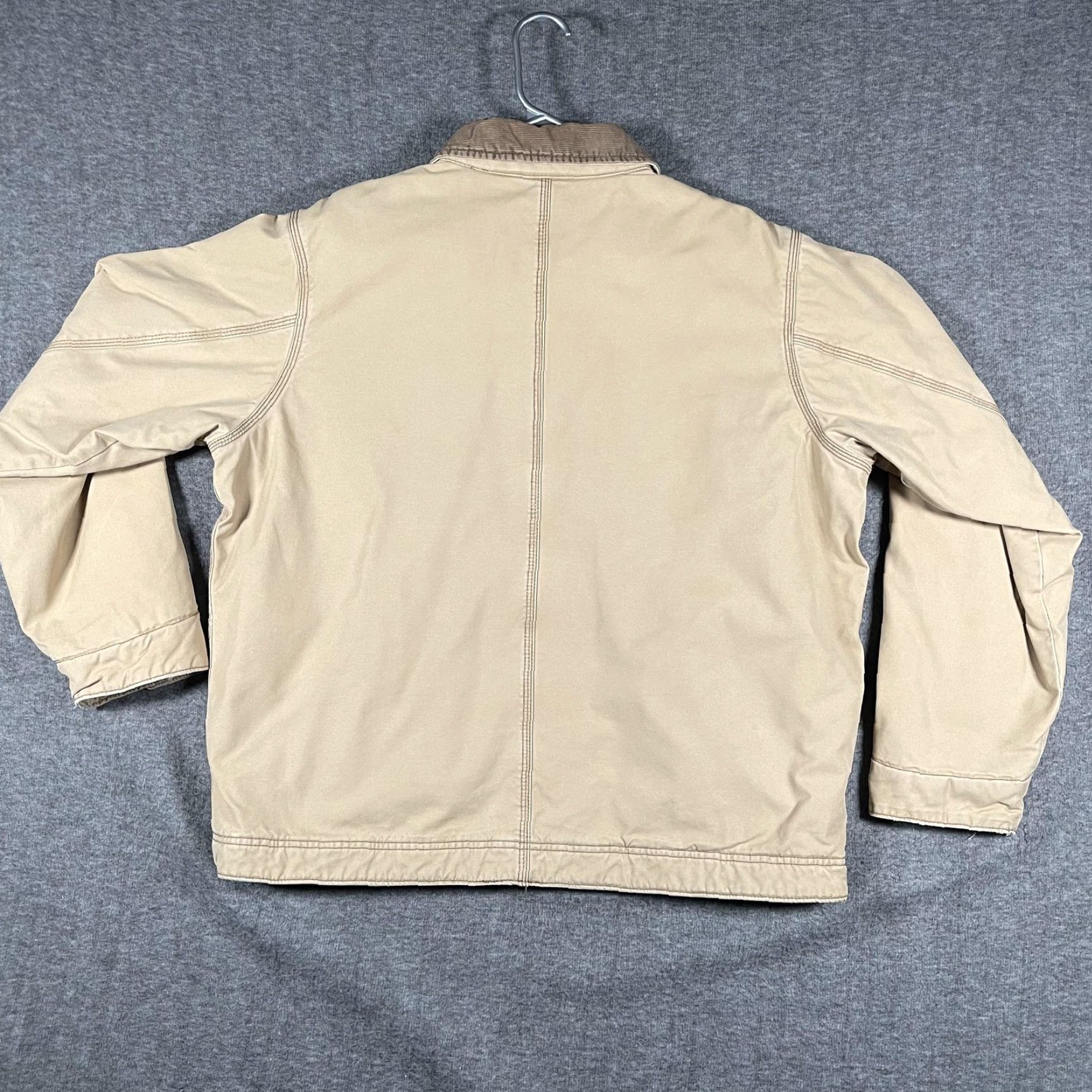 American Eagle Outfitters American Eagle Outfitters Workwear Jacket Mens XL Tan Corduroy Collar Quilted Canvas Chore Jacket or Coat Size US XL / EU 56 / 4 - 3 Thumbnail