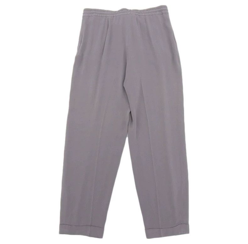 Loro Piana LORO PIANA Gray silk pull cord trousers Size 24" / US 00 / IT 34 - 2 Thumbnail
