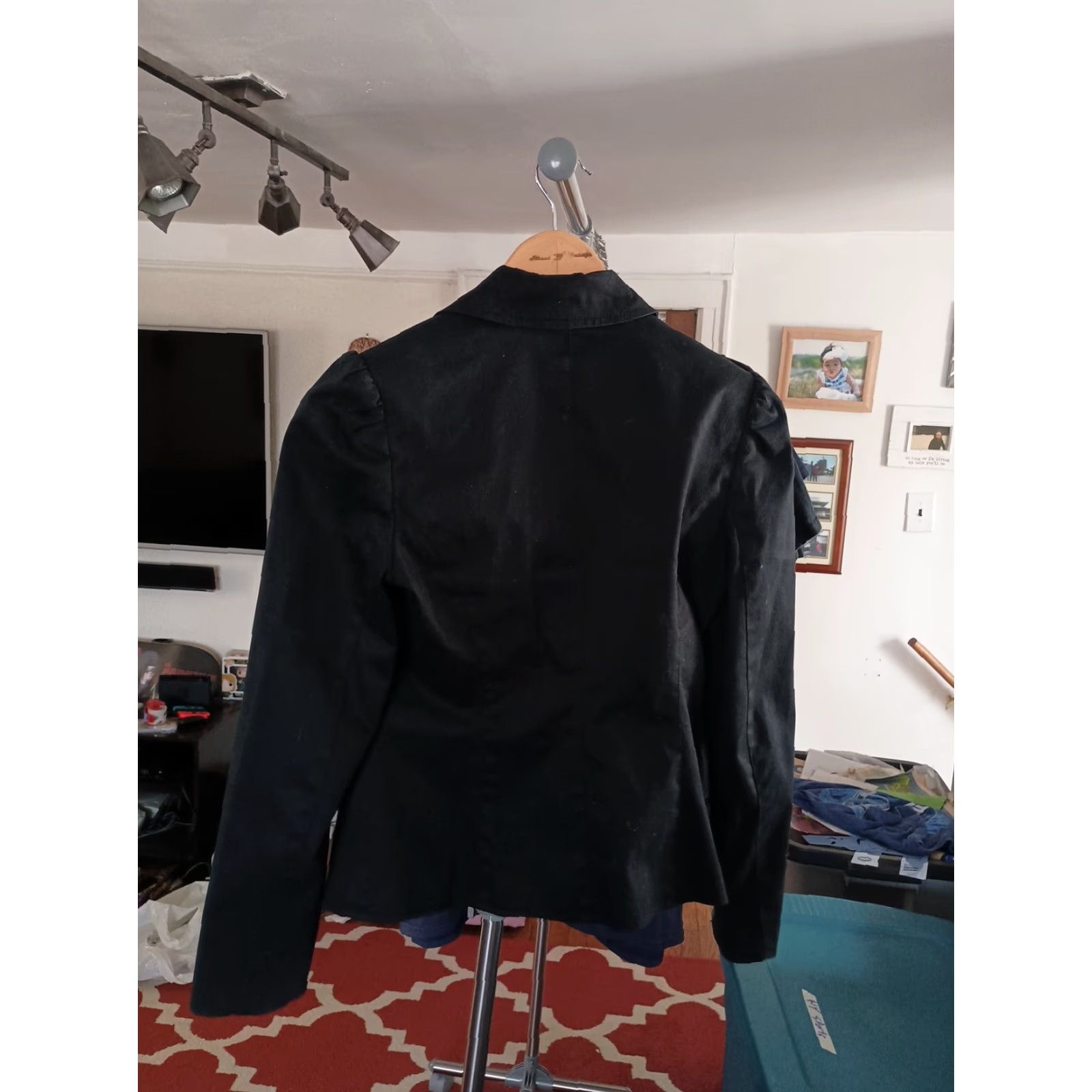 Gap VINTAGE Gap Blazer Women Black One Button Size 4 Cotton Basic Jacket 98% Cotton Spandex (Made in Thailand) Womens Size S / US 4 / IT 40 - 4 Thumbnail