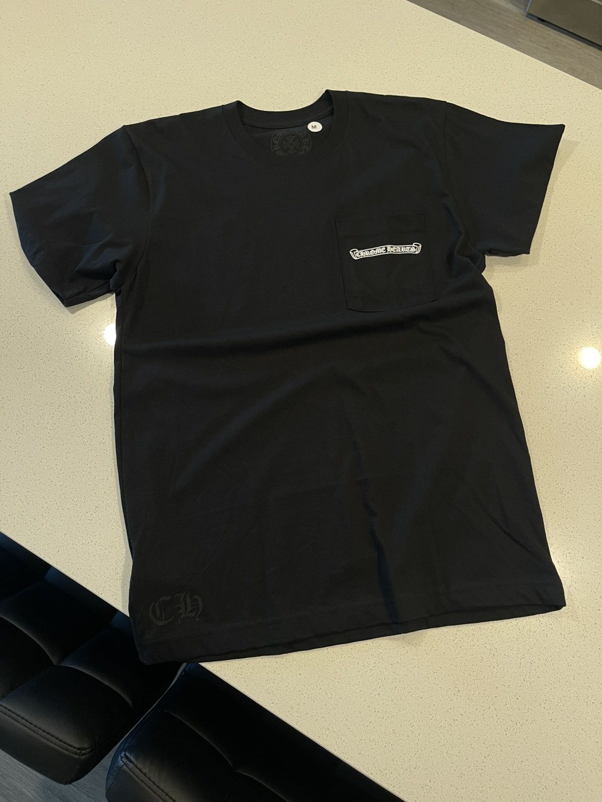 Chrome Hearts Chrome Hearts Scroll Logo Pocket Tee | Grailed