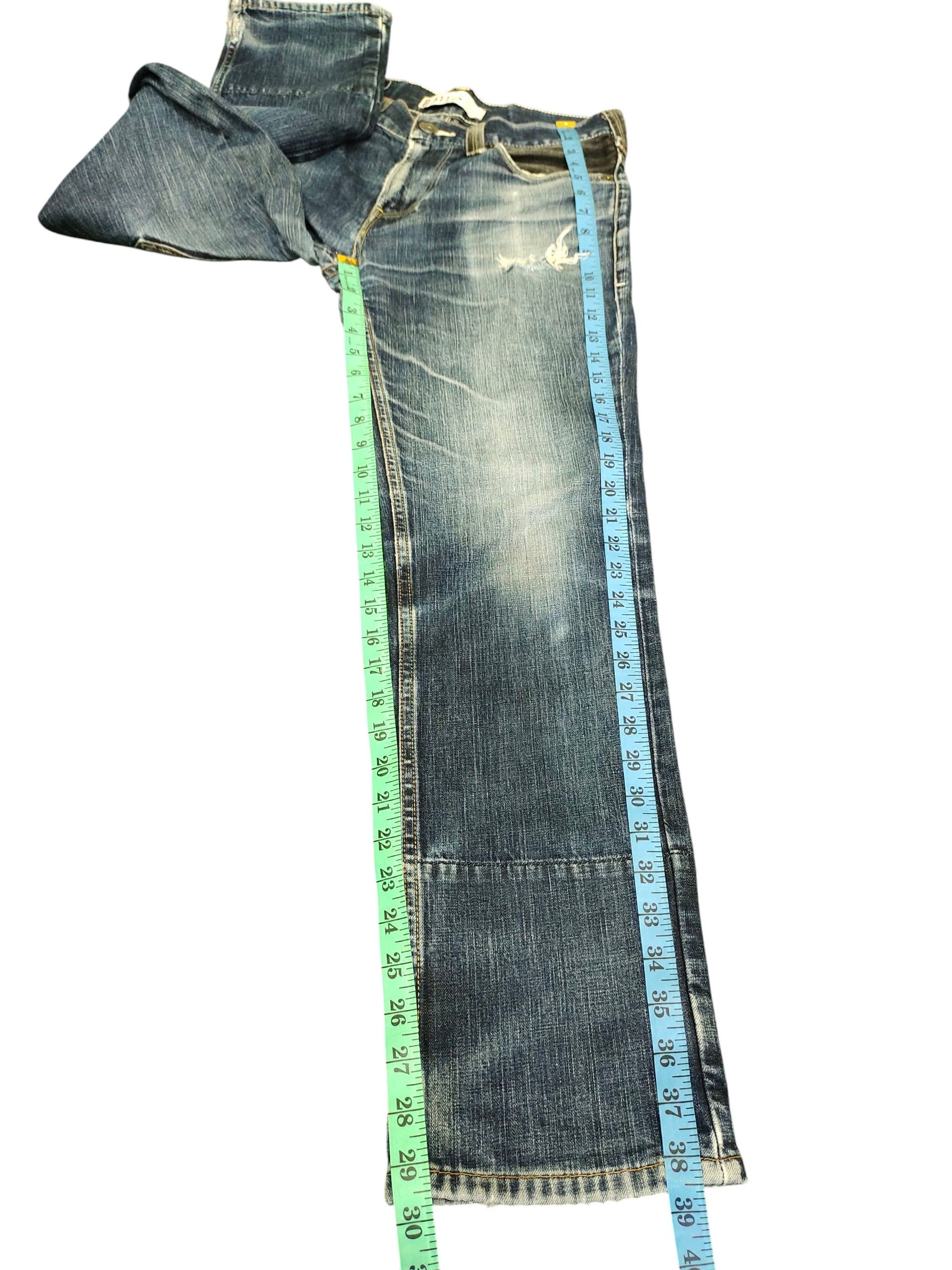 Kapital Vintage Levis 511 Slim Jeans - Distress Faded Grunge Denim Size US 32 / EU 48 - 16 Thumbnail