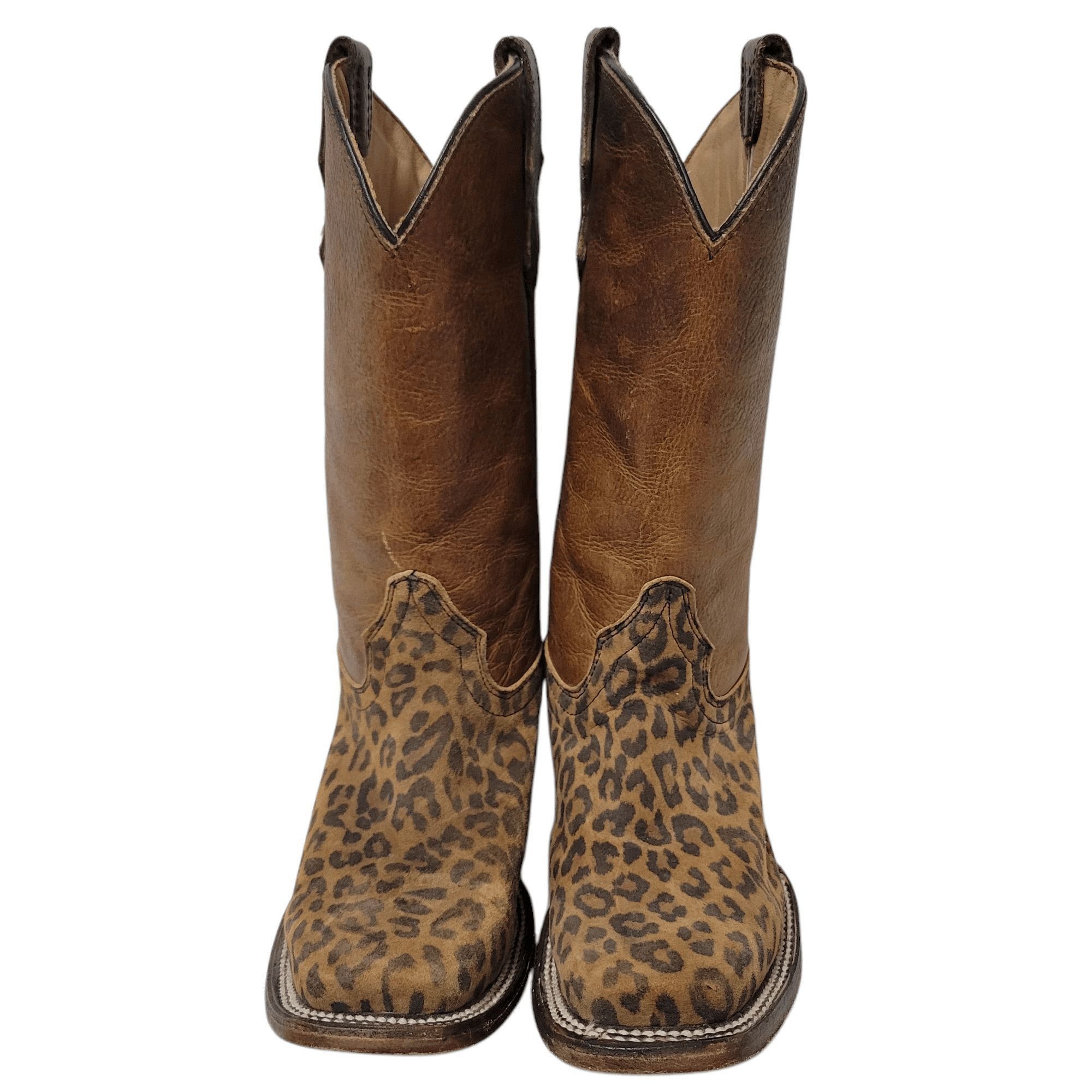 Other Circle G Leopard Print Leather Boots Size 3 Size US 5.5 / IT 35.5 - 5 Thumbnail
