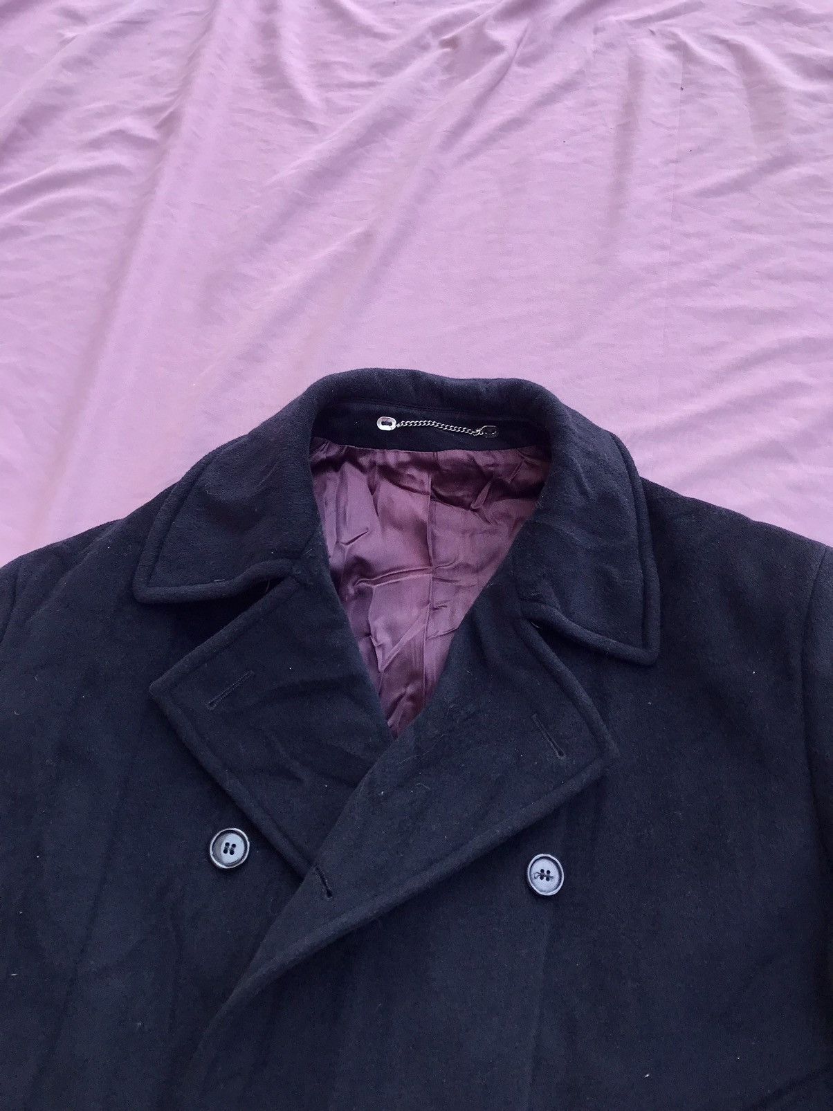 Valentino VALENTINO HEAVY ULSTER COAT, PURE soft WOOL made ITALY Size US L / EU 52-54 / 3 - 4 Thumbnail