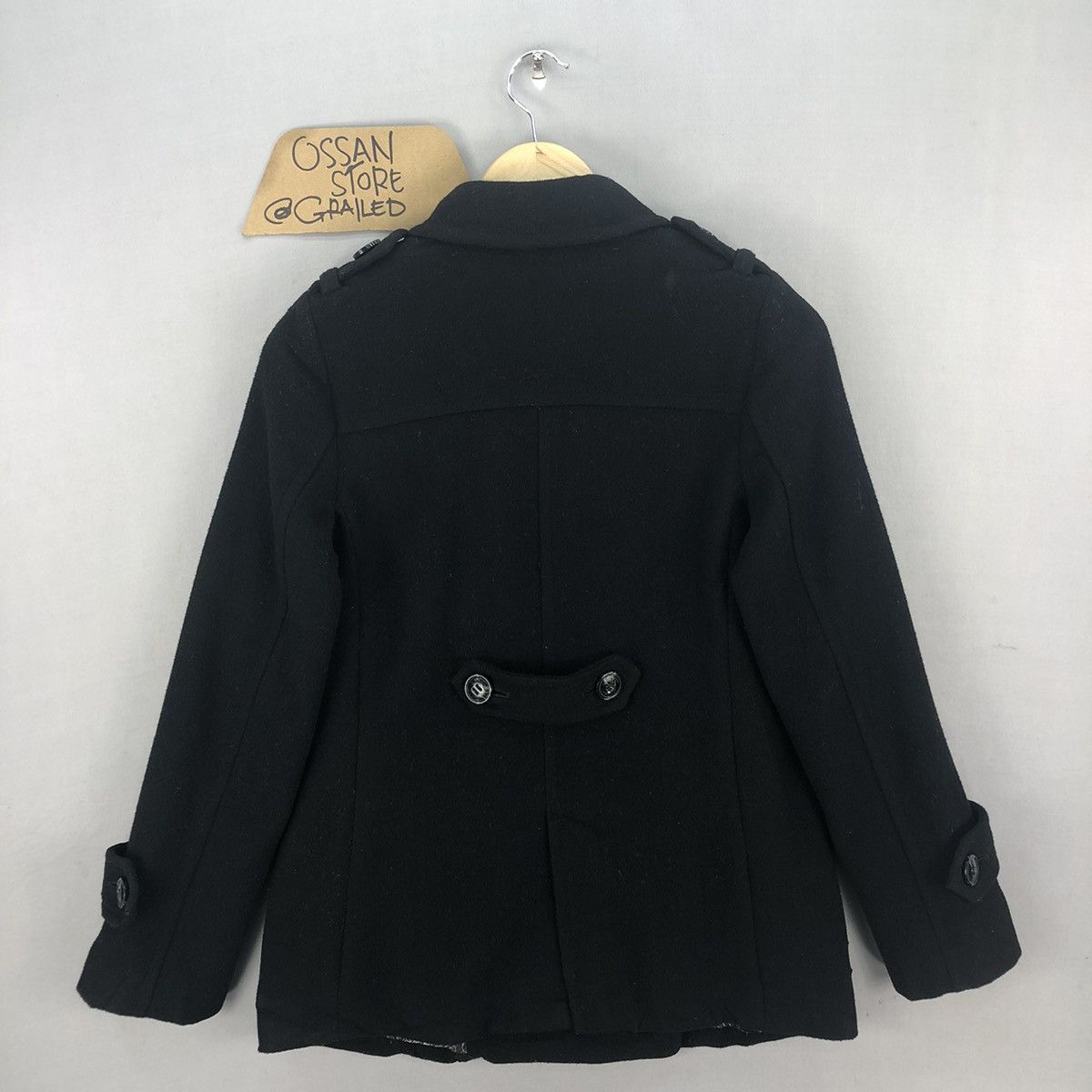 Japanese Brand Royal Party Double Breasted Wool Peacoat Jacket Size S / US 4 / IT 40 - 15 Thumbnail