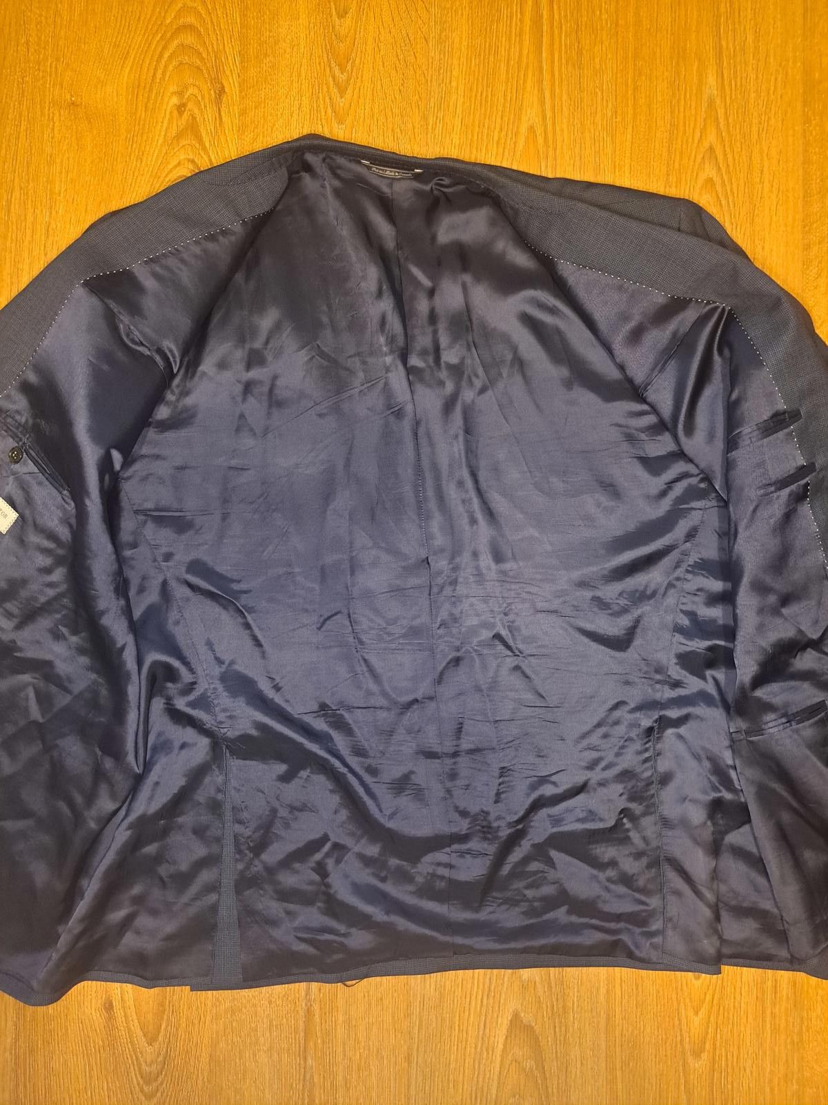 Jack Victor Big & Tall Jack Victor Sport Coat Mens 54R Navy Blue Wool Size 54R - 6 Thumbnail