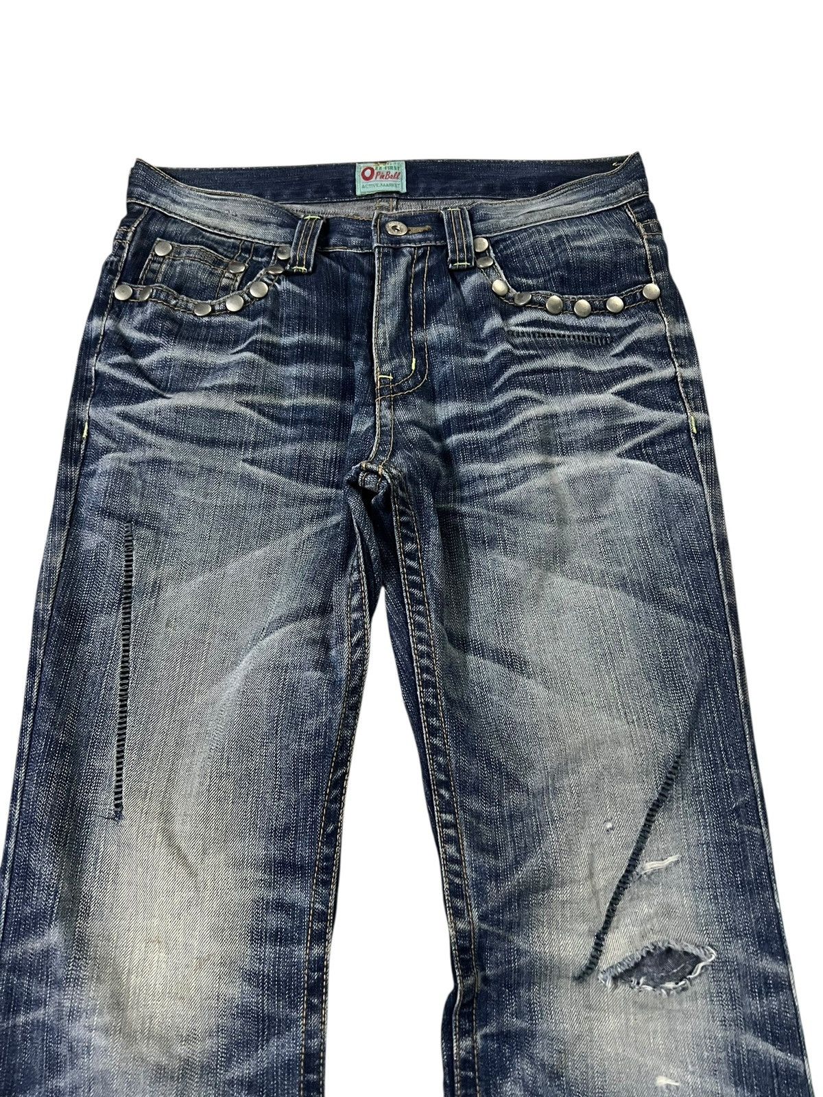 If Six Was Nine Vintage Flare Zz-First O Pinball Active Market Claw Jean Size US 30 / EU 46 - 5 Thumbnail