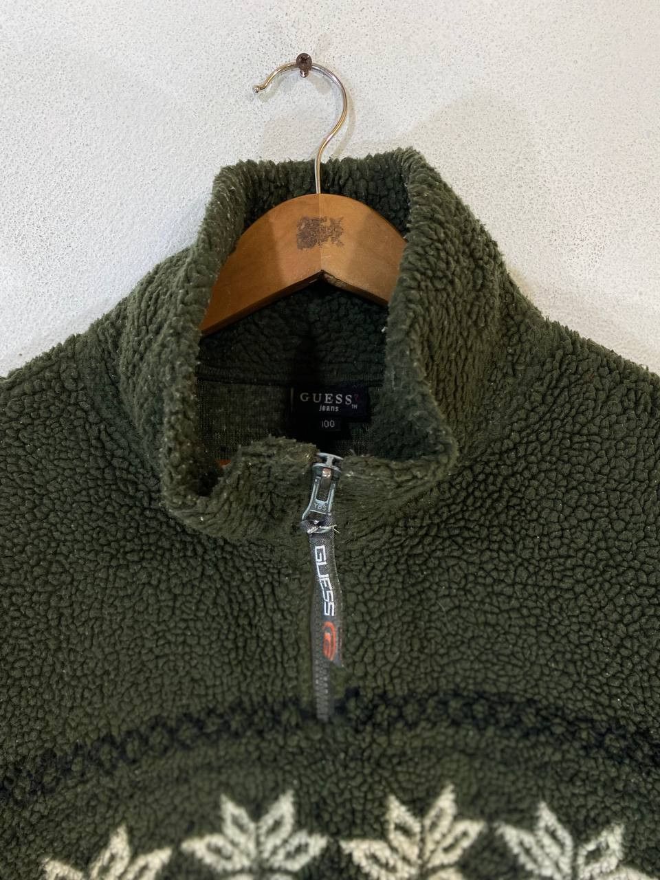 Guess vintage guess half zipper fleece jacket nice design Size US XL / EU 56 / 4 - 2 Thumbnail