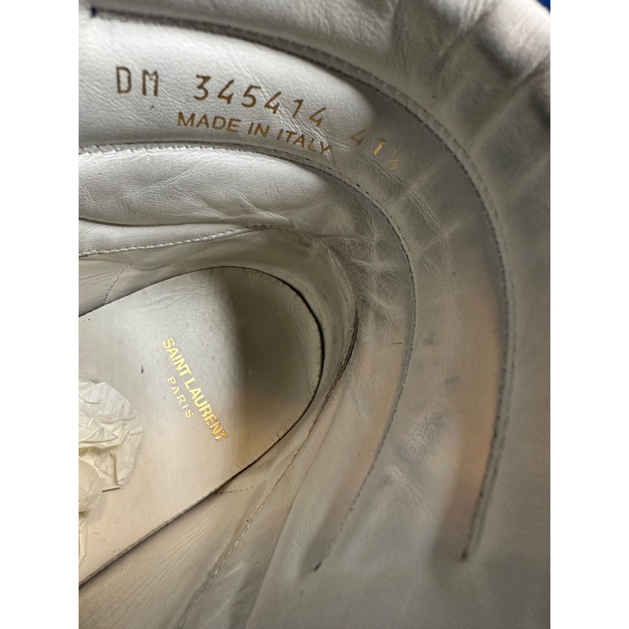 Saint Laurent Paris Saint Laurent Paris Leather SL/ 12H Sneakers Size US 8.5 / EU 41-42 - 6 Thumbnail