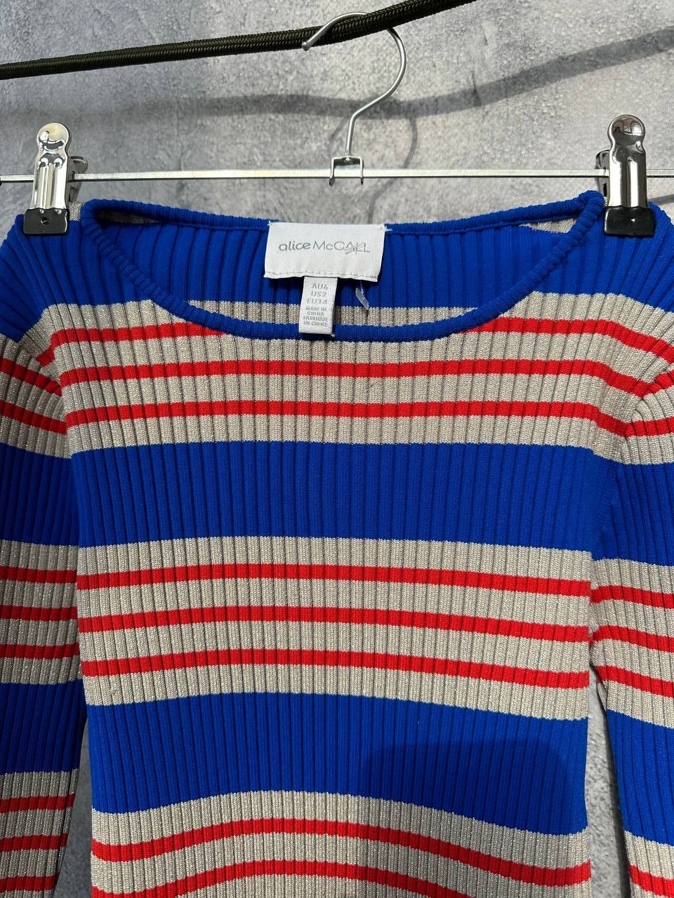 Alice McCall × Designer Alice McCall My Girl Knit Dress with Metallic Lurex Stripes Size XS / US 0-2 / IT 36-38 - 5 Thumbnail