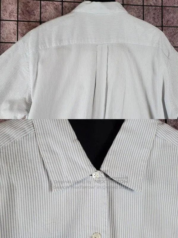 Dior Dior Light Blue Cotton Striped Short Sleeve Shirt . Size US M / EU 48-50 / 2 - 6 Thumbnail