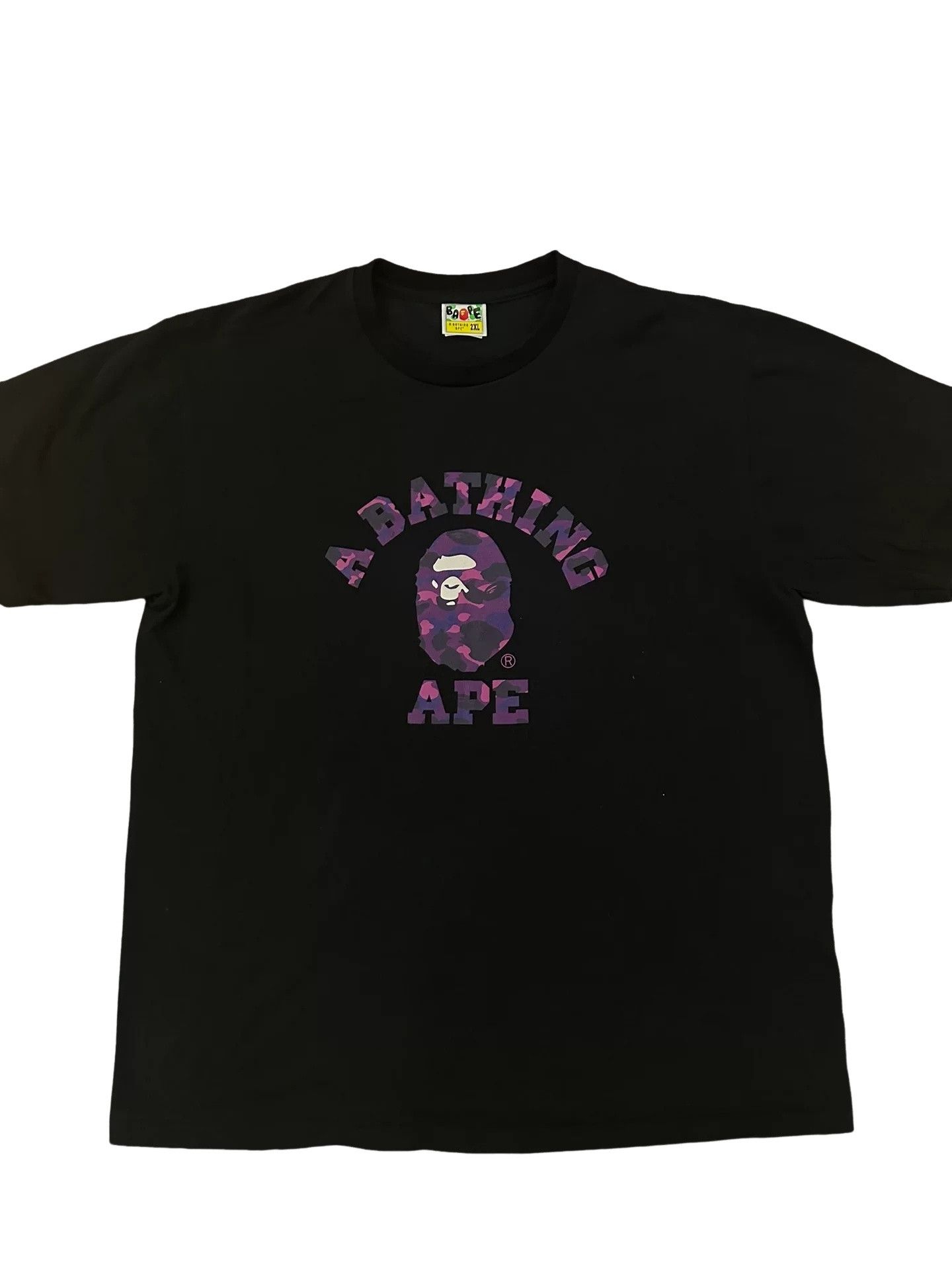 Bape A Bathing Ape Purple Camo Ape Head T-Shirt Size 2XL Size US XXL / EU 58 / 5 - 1 Thumbnail