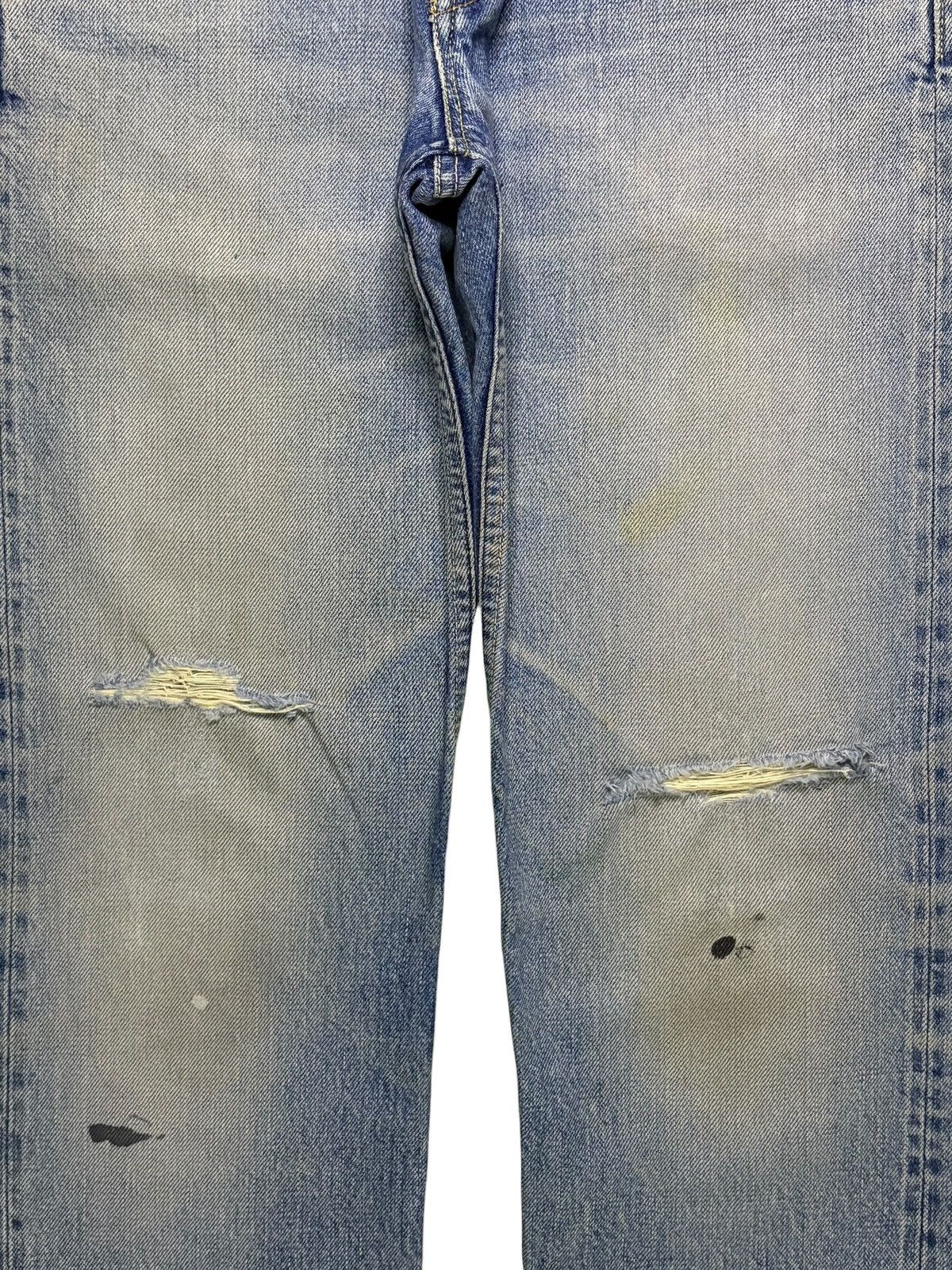 HOLLYWOOD RANCH MARKET Vintage Japanese HR Market Selvedge Mud Wash Loose Jeans Size US 28 / EU 44 - 6 Thumbnail