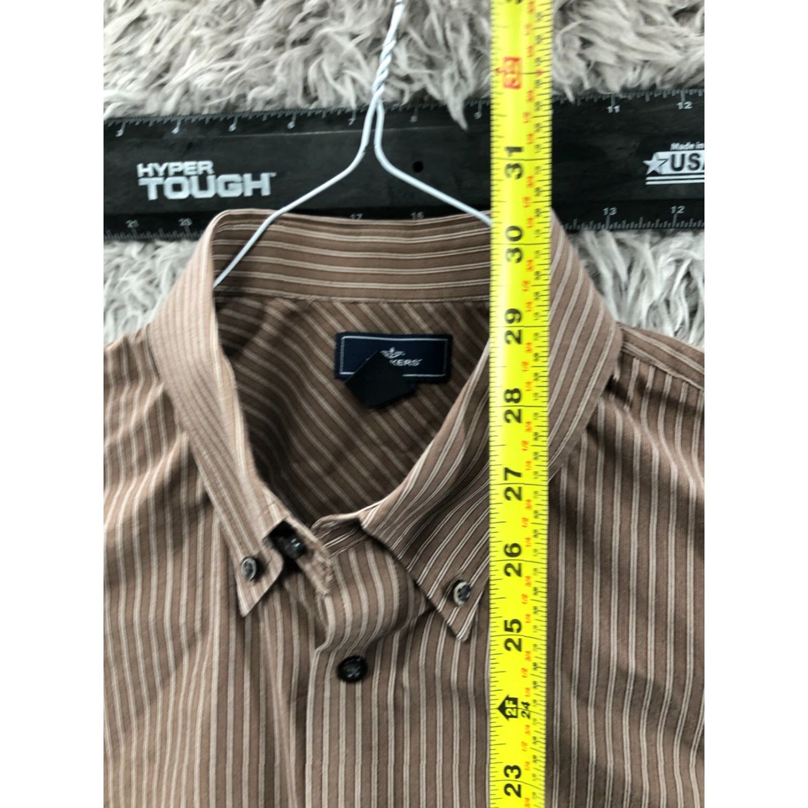 Dockers **Dockers Mens Long Sleeve Button Down Collar Brown Striped Size L** User: Dockers Mens Long Sleeve Button Down Collar Brown Striped Size L Size US L / EU 52-54 / 3 - 5 Thumbnail