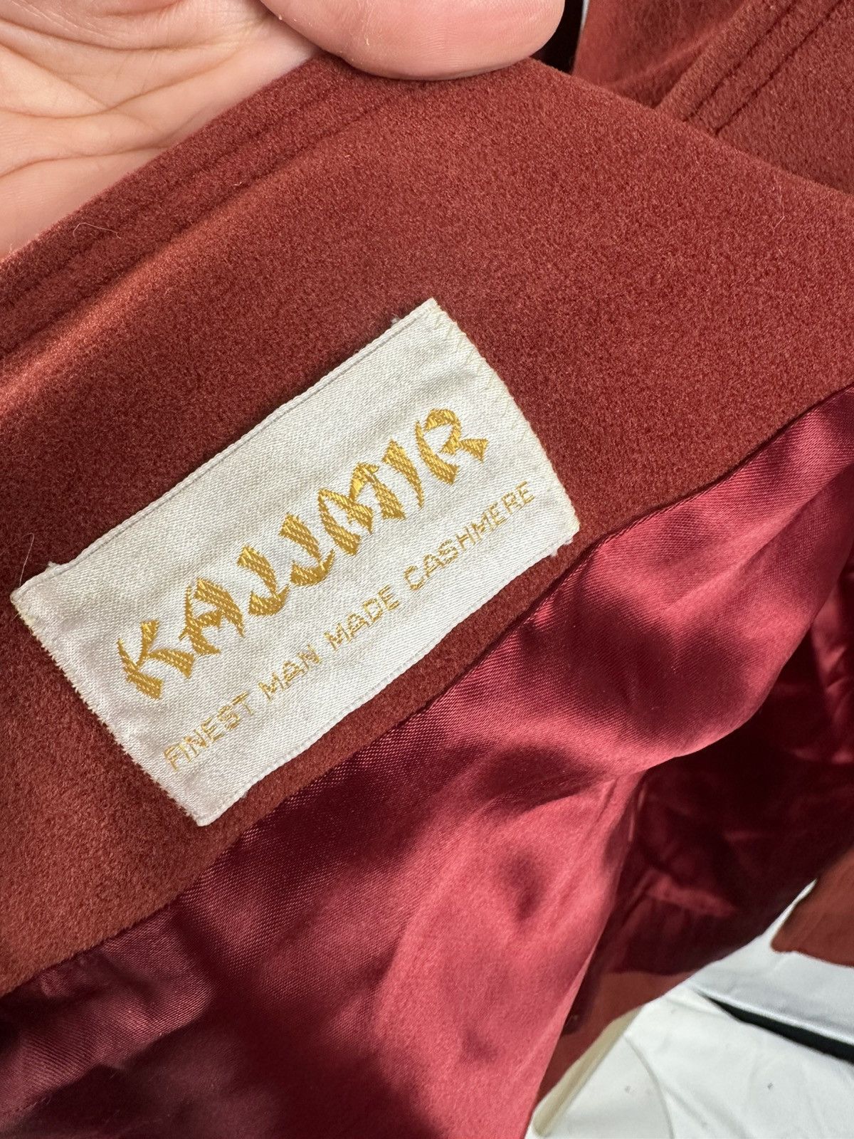 Vintage Vintage Juli De Roma Kajjmir Man Made Cashmere Coat rust red Size S / US 4 / IT 40 - 5 Thumbnail