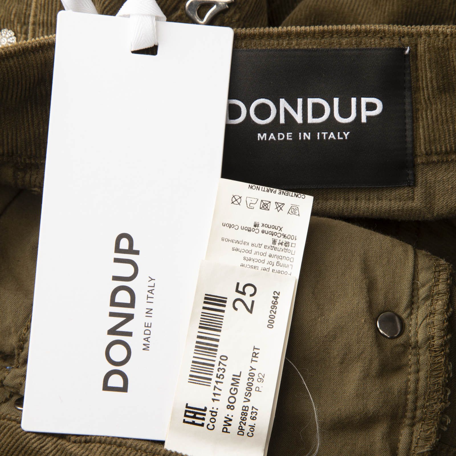 Dondup Green Koons Loose Fit Trousers Size 27" / US 4 / IT 40 - 4 Thumbnail
