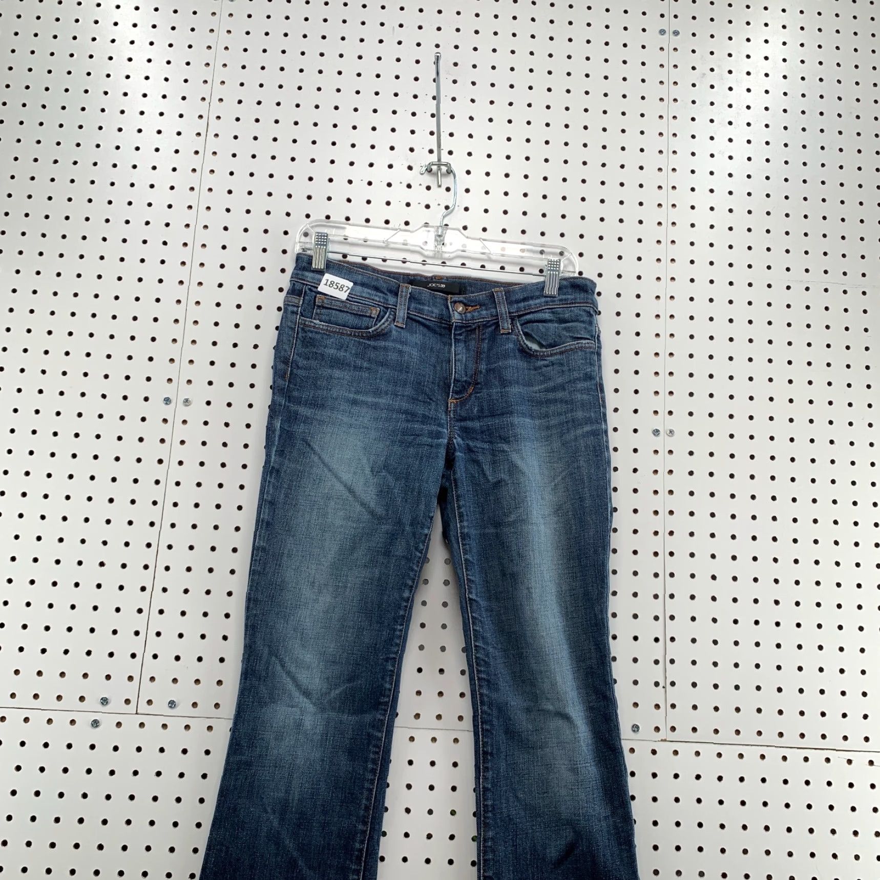 Vintage VINTAGE Women's Joe's Jeans Denim Flared Jeans 30x31 Dark Wash Provocateur Size 27 Blue Womens Size 27" / US 4 / IT 40 - 4 Thumbnail