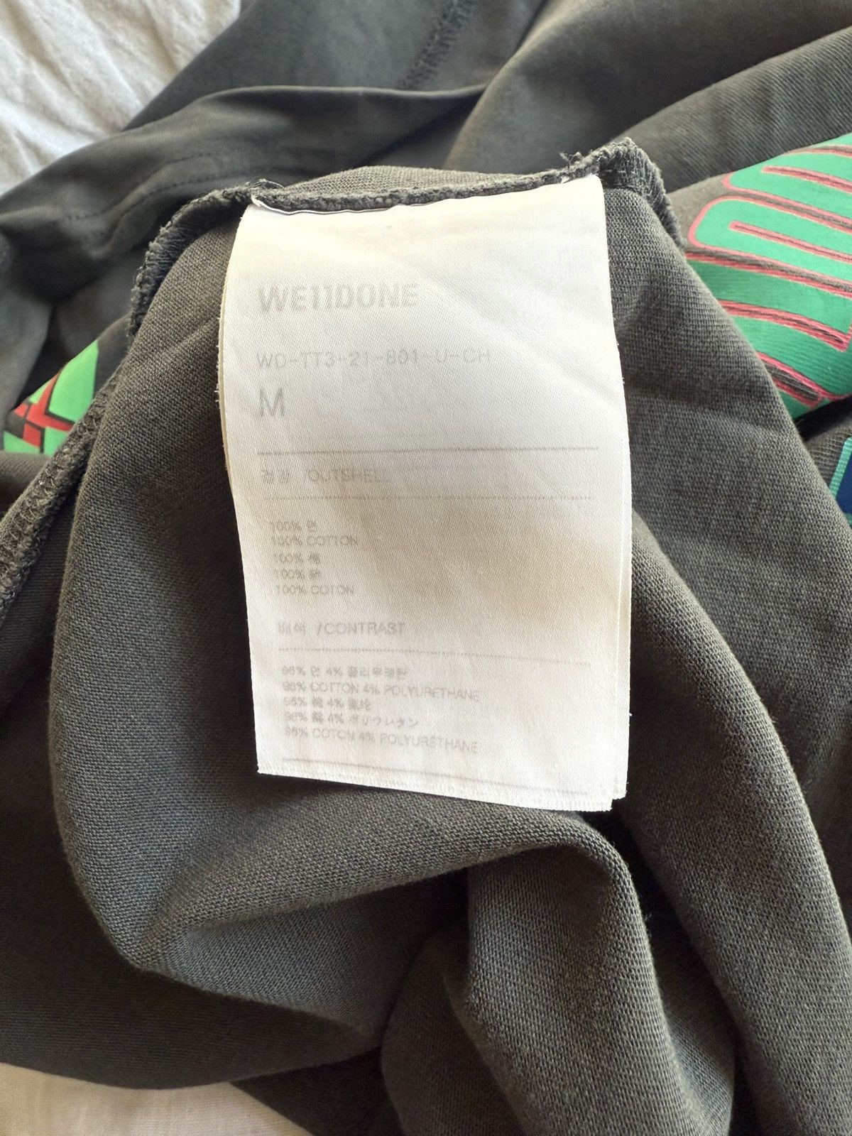 WE11DONE Grey Multi Logo T-Shirt Size US M / EU 48-50 / 2 - 5 Thumbnail