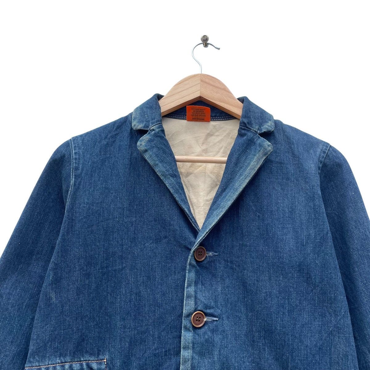 45rpm 💥Vintage Japanese Brand Omnigod Indigo Denim Jacket Size US M / EU 48-50 / 2 - 3 Thumbnail