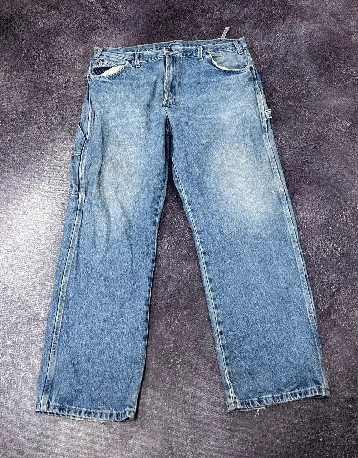 Dickies × Vintage Vintage Dickies Light Blue Faded Denim Work Hype Baggy Jeans Size US 38 / EU 54 - 2 Thumbnail