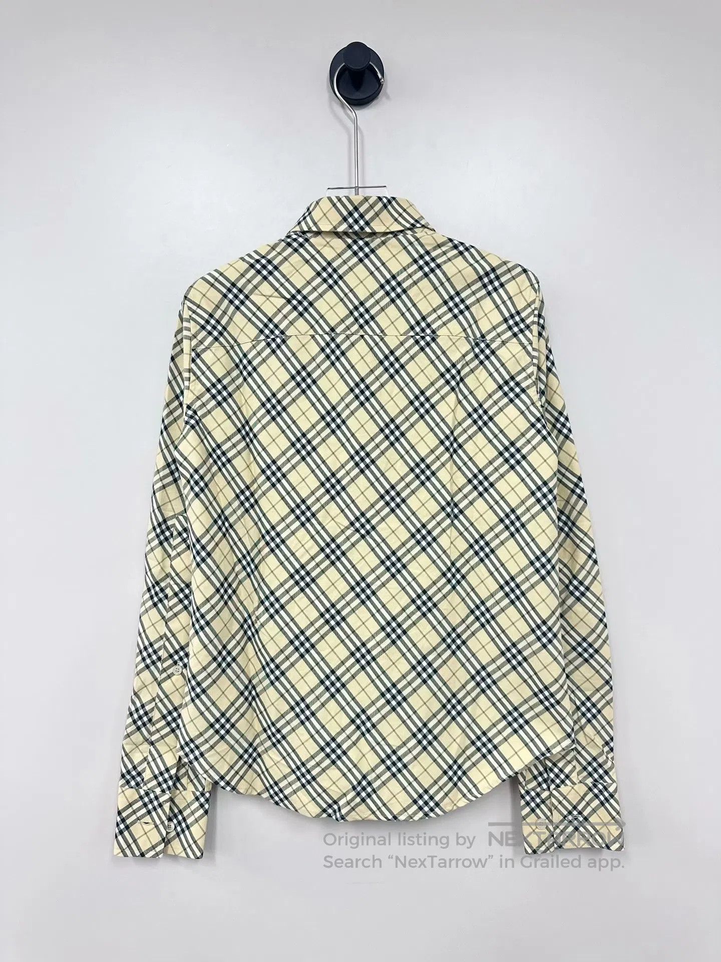 Burberry Burberry Beige Classic Plaid Long Sleeve Shirt| Size XXS / US 00 / IT 34 - 2 Thumbnail