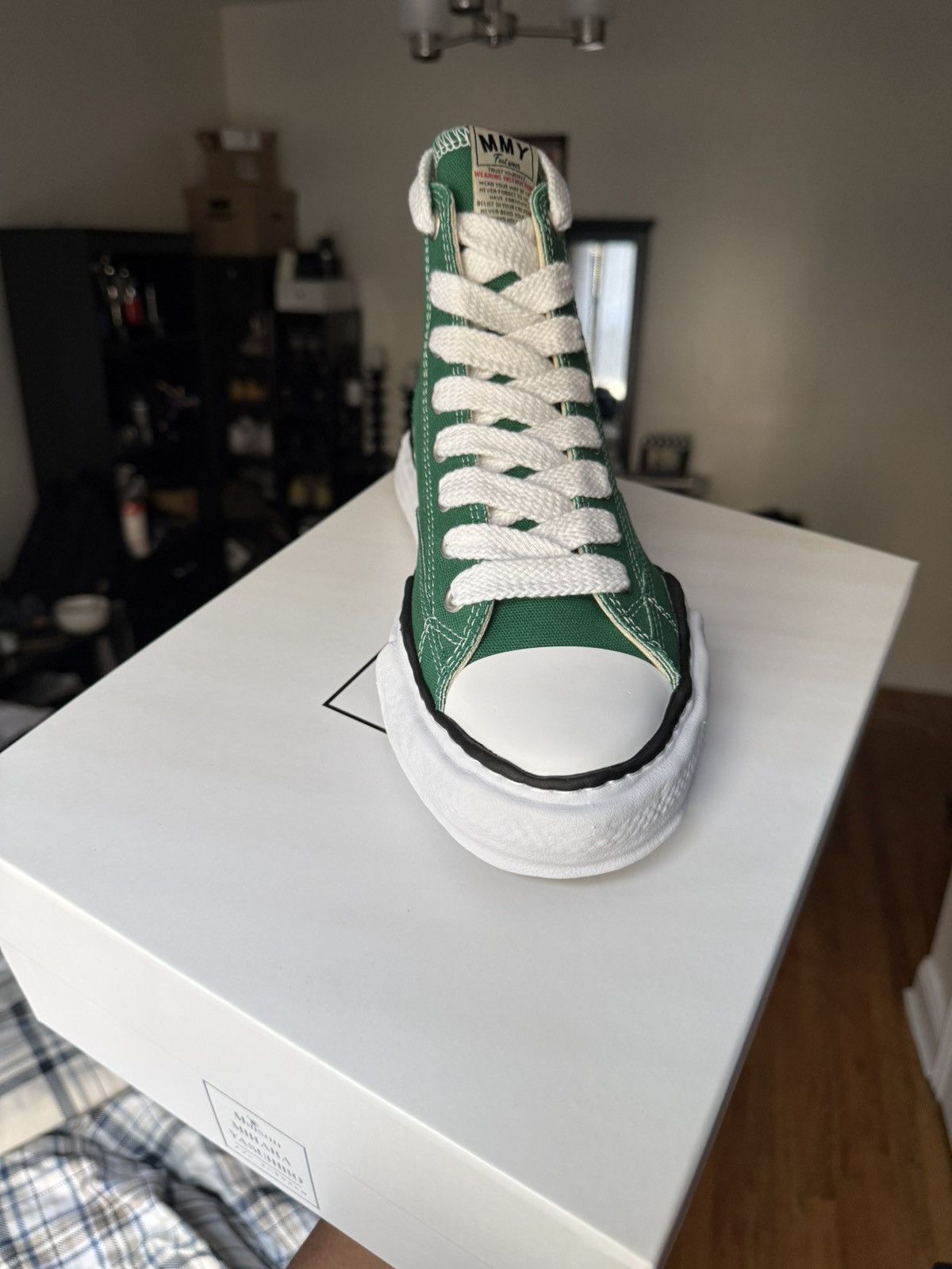 Maison MIHARA YASUHIRO maison mihara yasuhiro high top sneakers Green Size US 10 / EU 43 - 15 Thumbnail