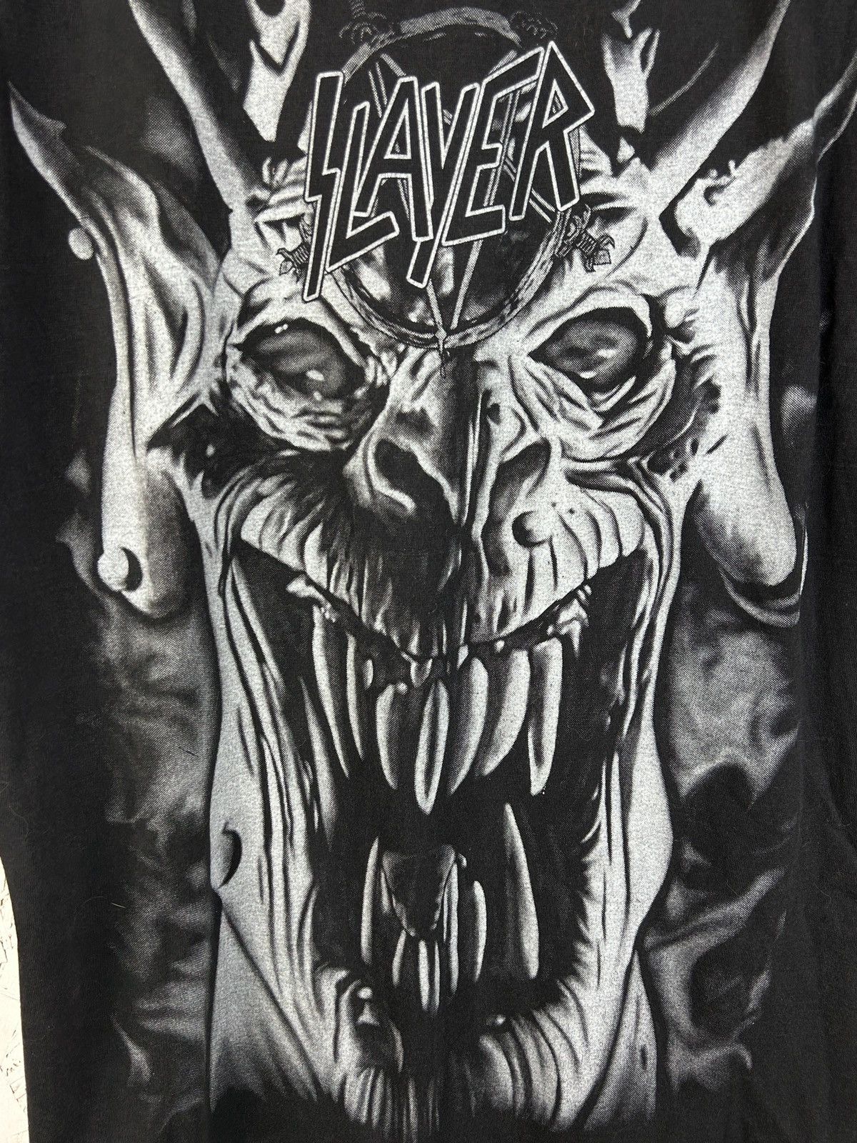 Band Tees Vintage Slayer Root Of All Evil Allover Print AOP T-Shirt Size US XL / EU 56 / 4 - 5 Thumbnail