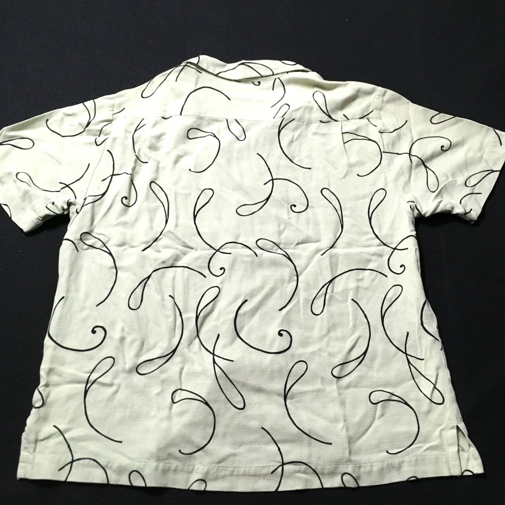 Vintage J Ferrar Shirt GREEN Large 100% Silk Short Sleeve Button Up Casual DESIGN Men Size US L / EU 52-54 / 3 - 7 Thumbnail