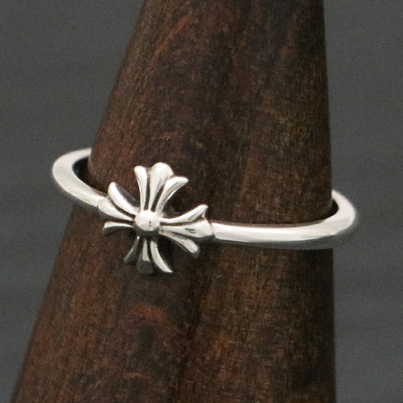 image of Chrome Hearts Bubble Gum Plus Ring - Size 6 in Silver, Men's