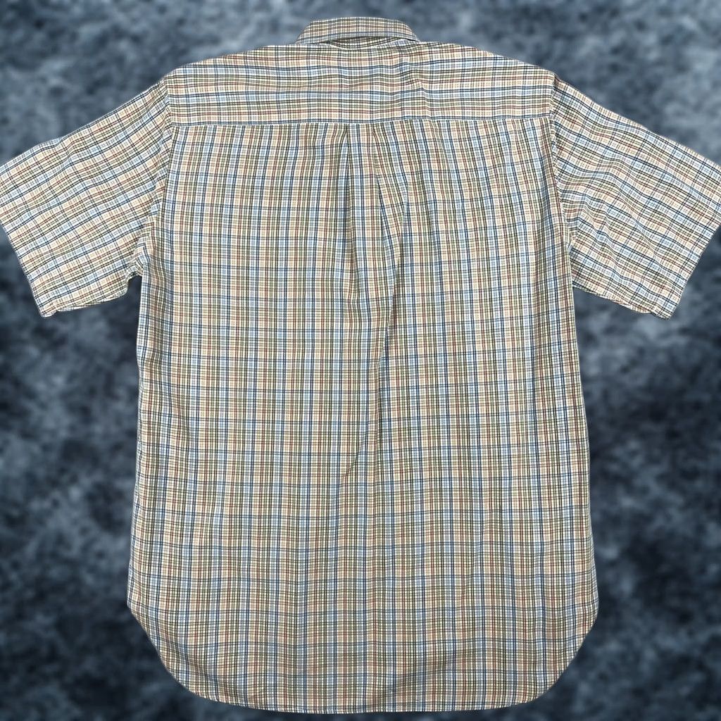 Loro Piana Loro Piana Shirt Mens Medium Multicolor Plaid Cotton Short Sleeve Button Size US M / EU 48-50 / 2 - 1 Thumbnail