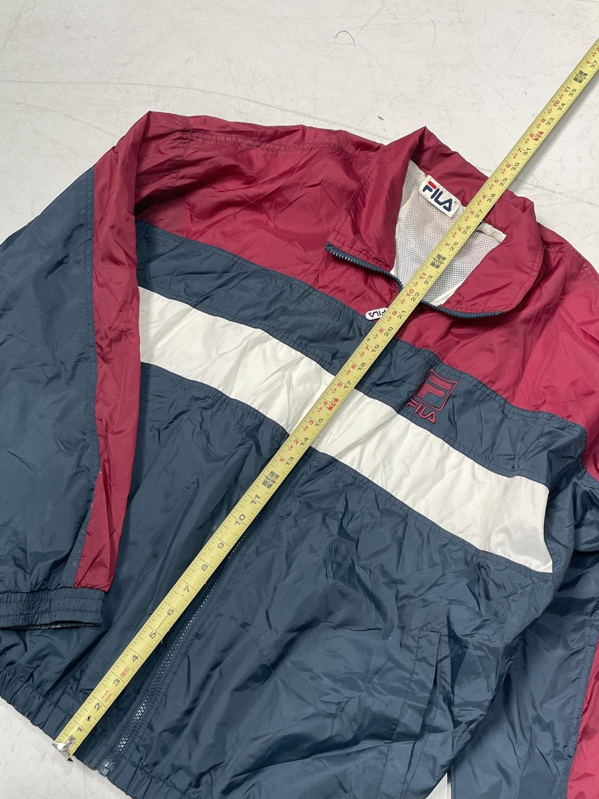 Fila × Vintage Vintage Fila navy and red windbreaker Size US XL / EU 56 / 4 - 4 Thumbnail