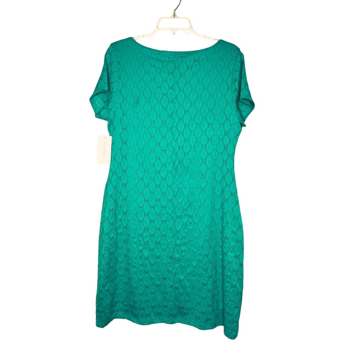 Isaac Mizrahi Isaac Mizrahi Green Knit Eyelet Shift Dress XL NWT Designer Size XL / US 12-14 / IT 48-50 - 6 Thumbnail