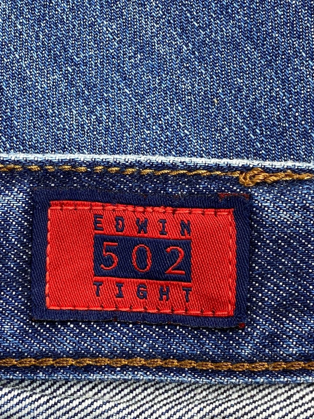 Edwin Edwin 502 Blue Wash Ripped Style Loose Jeans Size US 28 / EU 44 - 9 Thumbnail